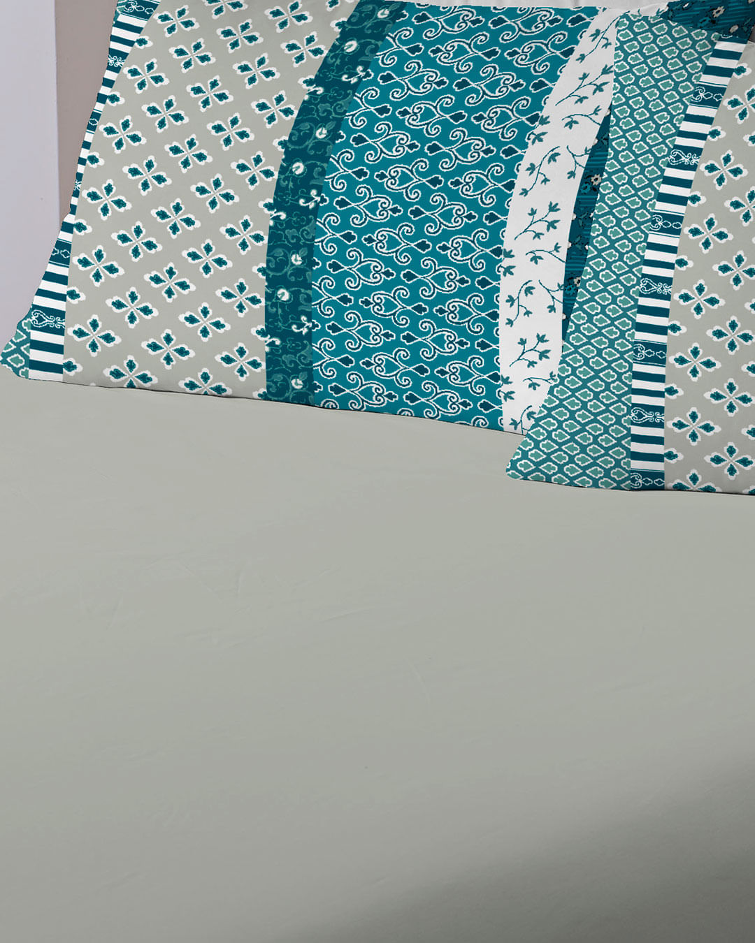 Jogo-De-Cama-Solt-2-Pcs-Essenza---Verde-Geometrico