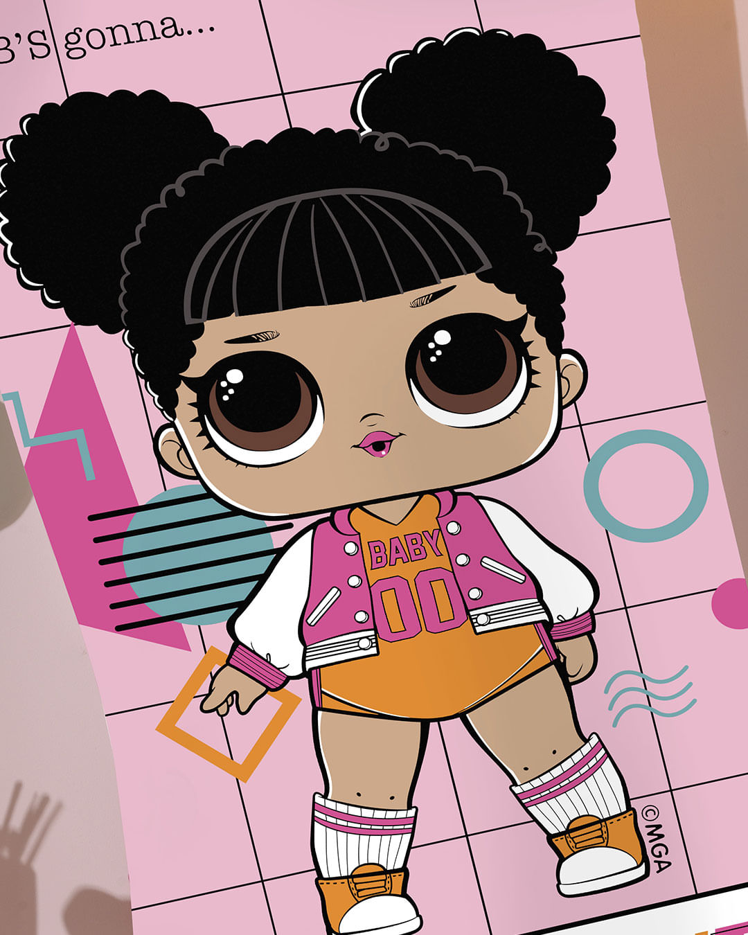 Toalha-Bh-Veludo-70x130-Lol-Girls---Rosa-Claro