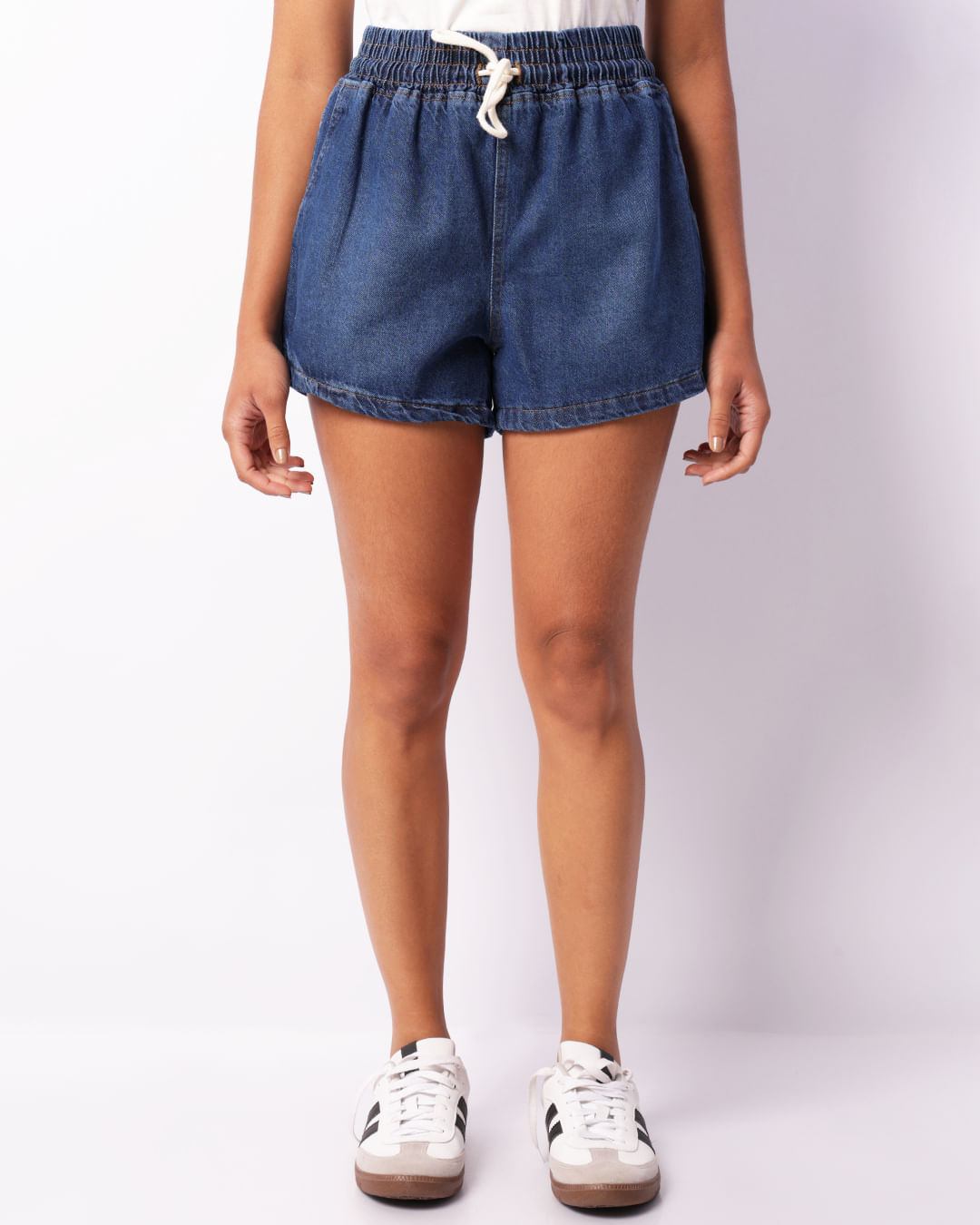 Shorts-Elastico-Abertura-Lateral---Jeans-Blue