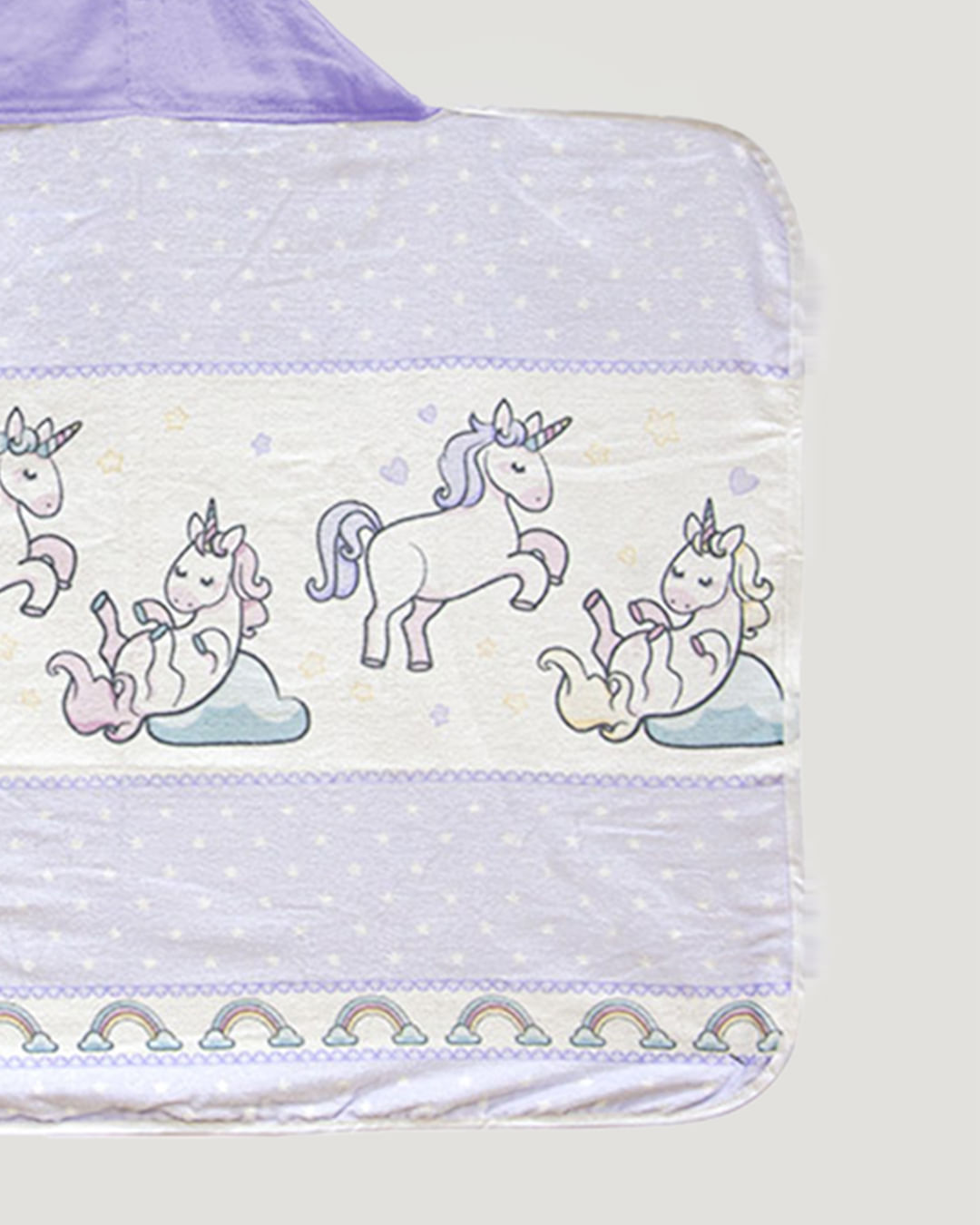 Toalha-Bh-Veludo-Capuz-Bb-Unicornio---Lilas-Claro