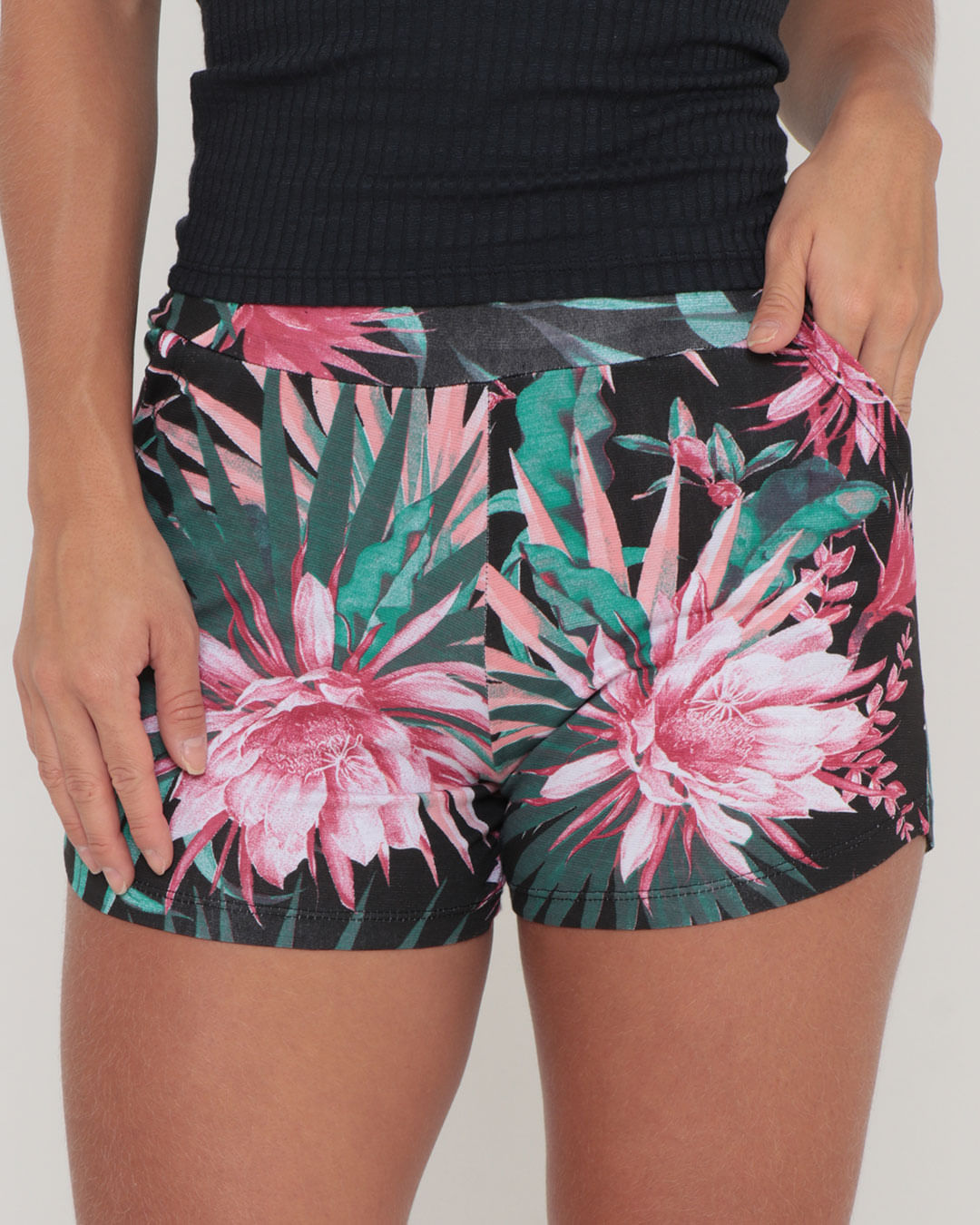 Shorts-Estampado-Bl670---Preto-Floral