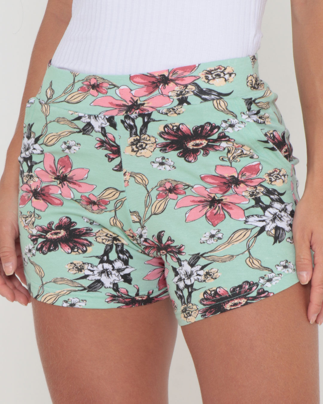 Shorts-Estampado-Bl670---Verde-Floral