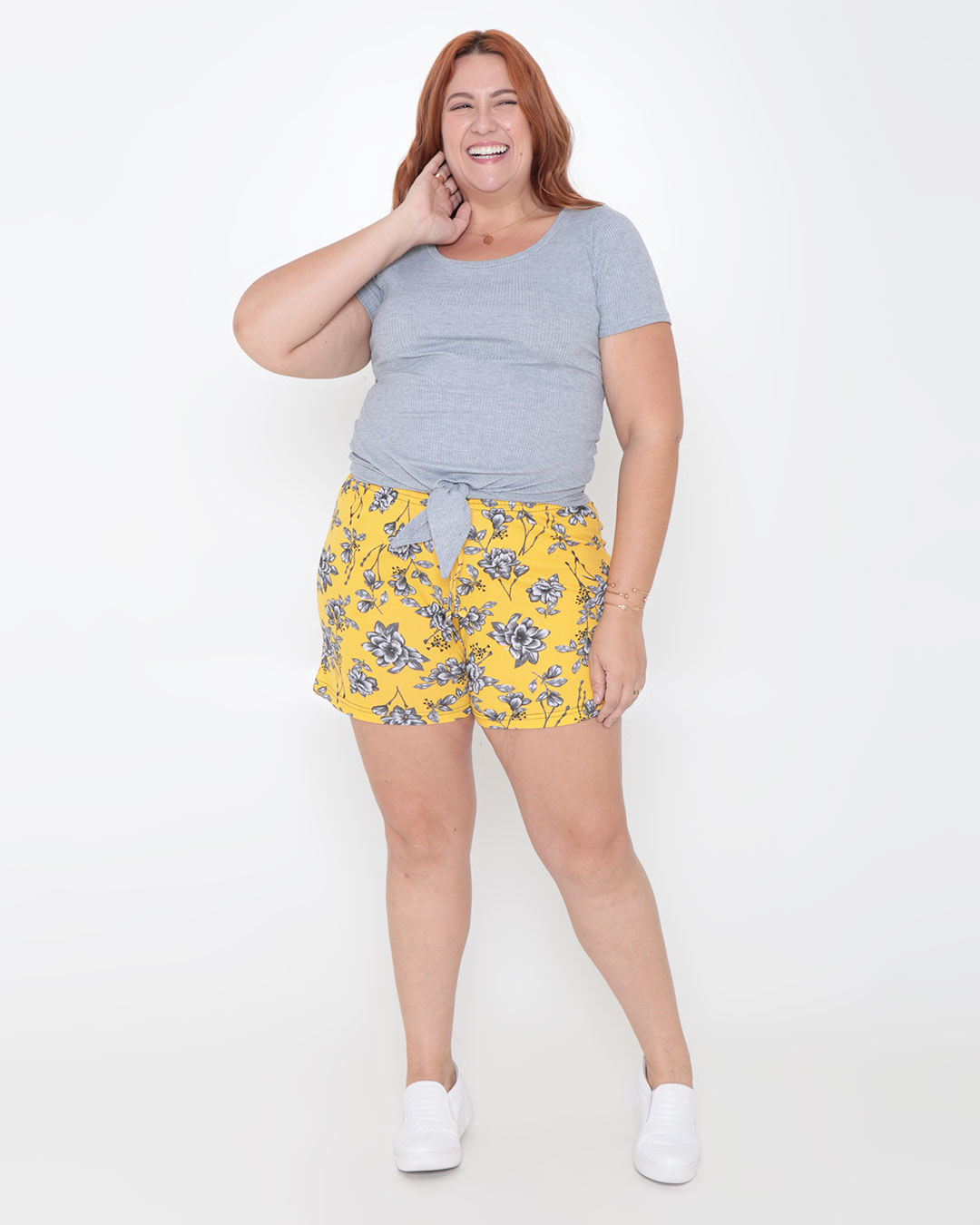 Shorts-19520-Estampado---Amarelo-Floral