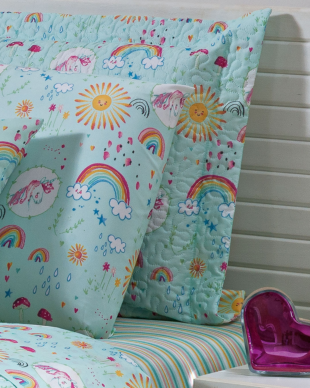 Jg-Cama-Solt-Unicorn-Summer-Verde-3pcs---Verde-Claro