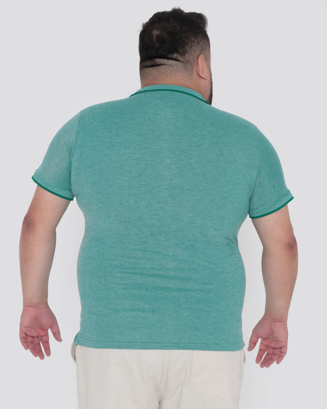 Polo-Piquet-4175-3d cbolso-Plus---Verde-Medio