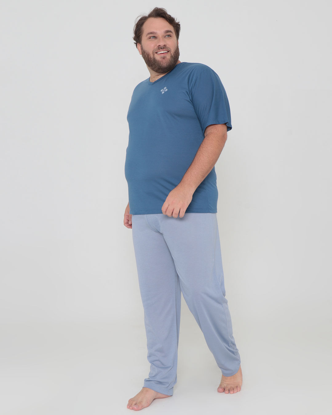 Pijama-Plus-Calca-E-Mc--Ref-67224---Azul-Medio
