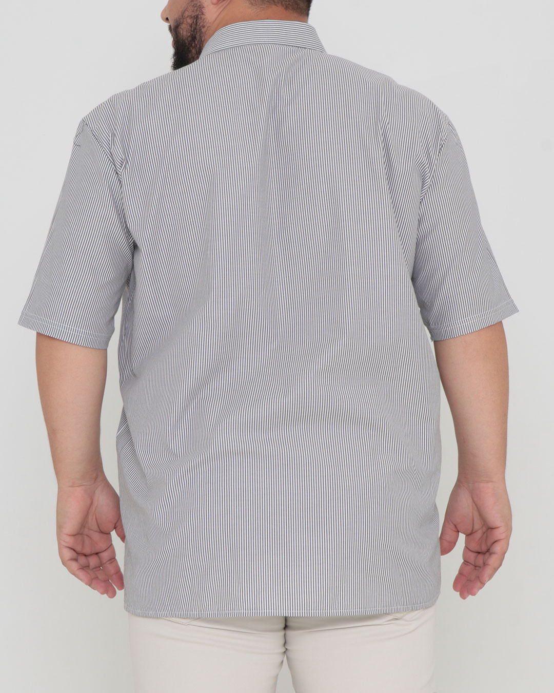 Camisa-Social-4450144-List-Plus-68-Mc---Cinza-Listrado