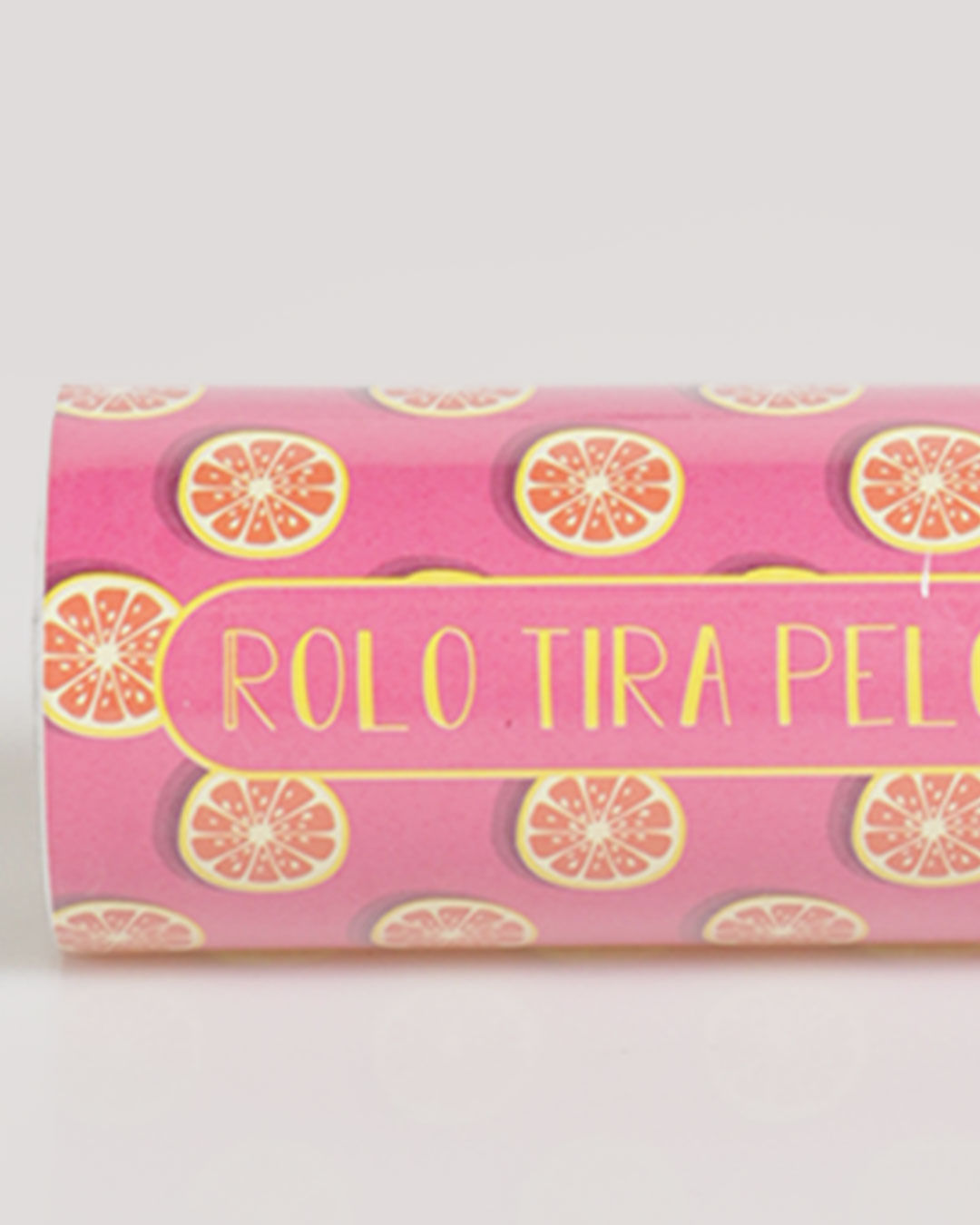 Rolo-Limpa-Pelo-Frutas-Rosa---Rosa-Claro