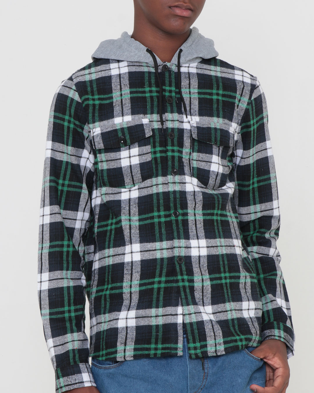 Camisa-Sfhb-101-Ml-Masc1016-Xadr---Preto-Xadrez