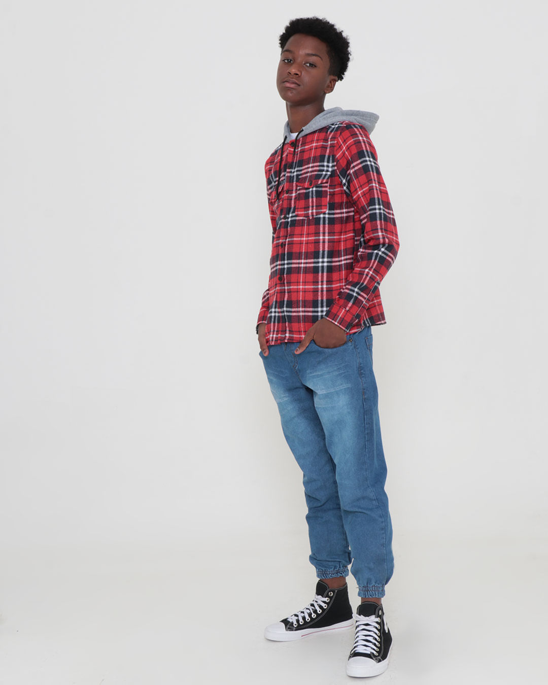 Camisa-Sfhb-101-Ml-Masc1016-Xadr---Vermelho-Xadrez