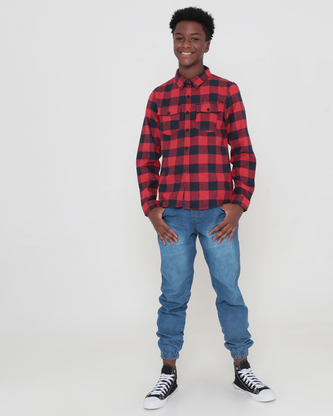 Camisa-Sfb-101-Ml-Masc1016-Xadre---Vermelho-Xadrez