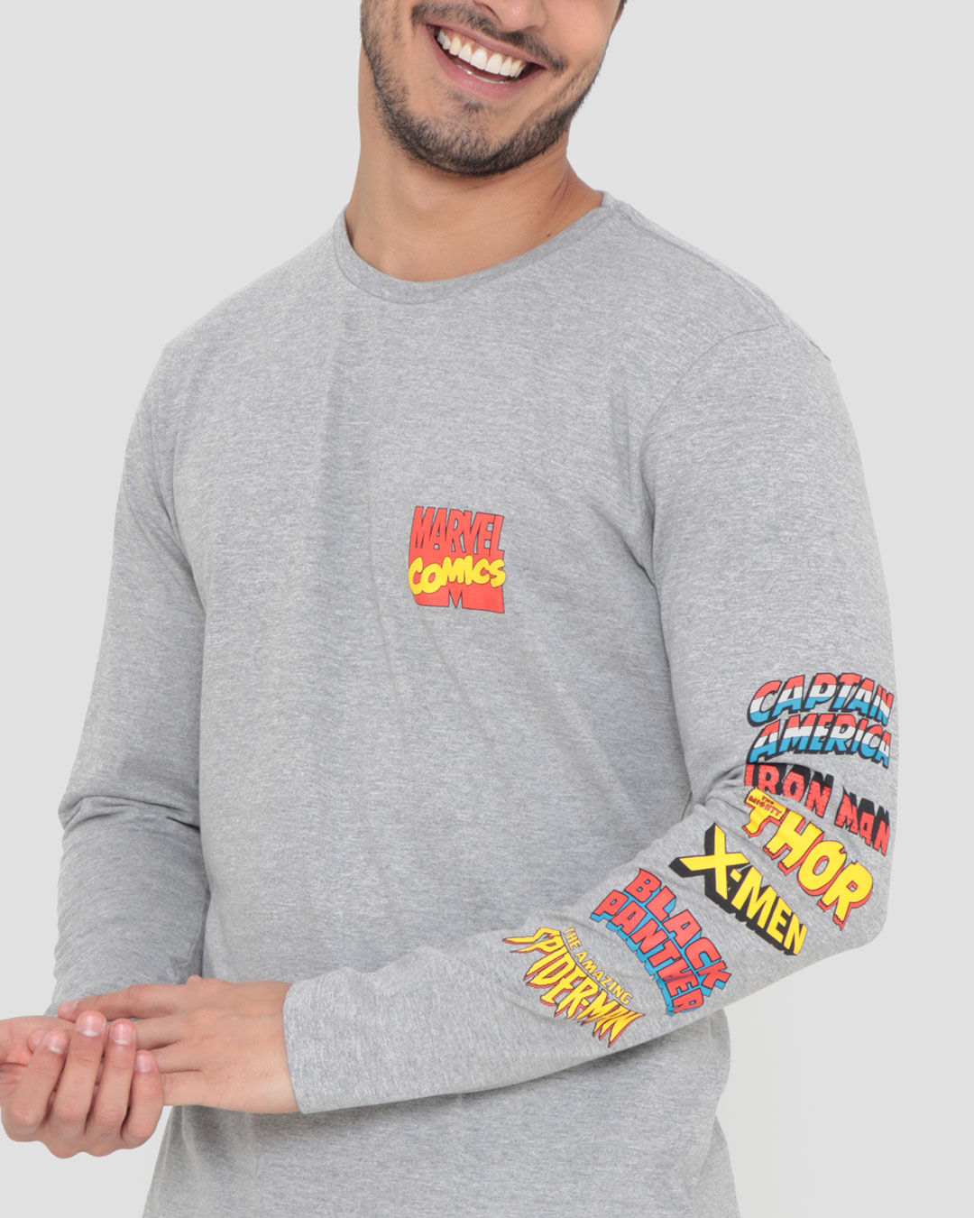 Camiseta-Marvel--Trd122001--Ml---Cinza-Claro