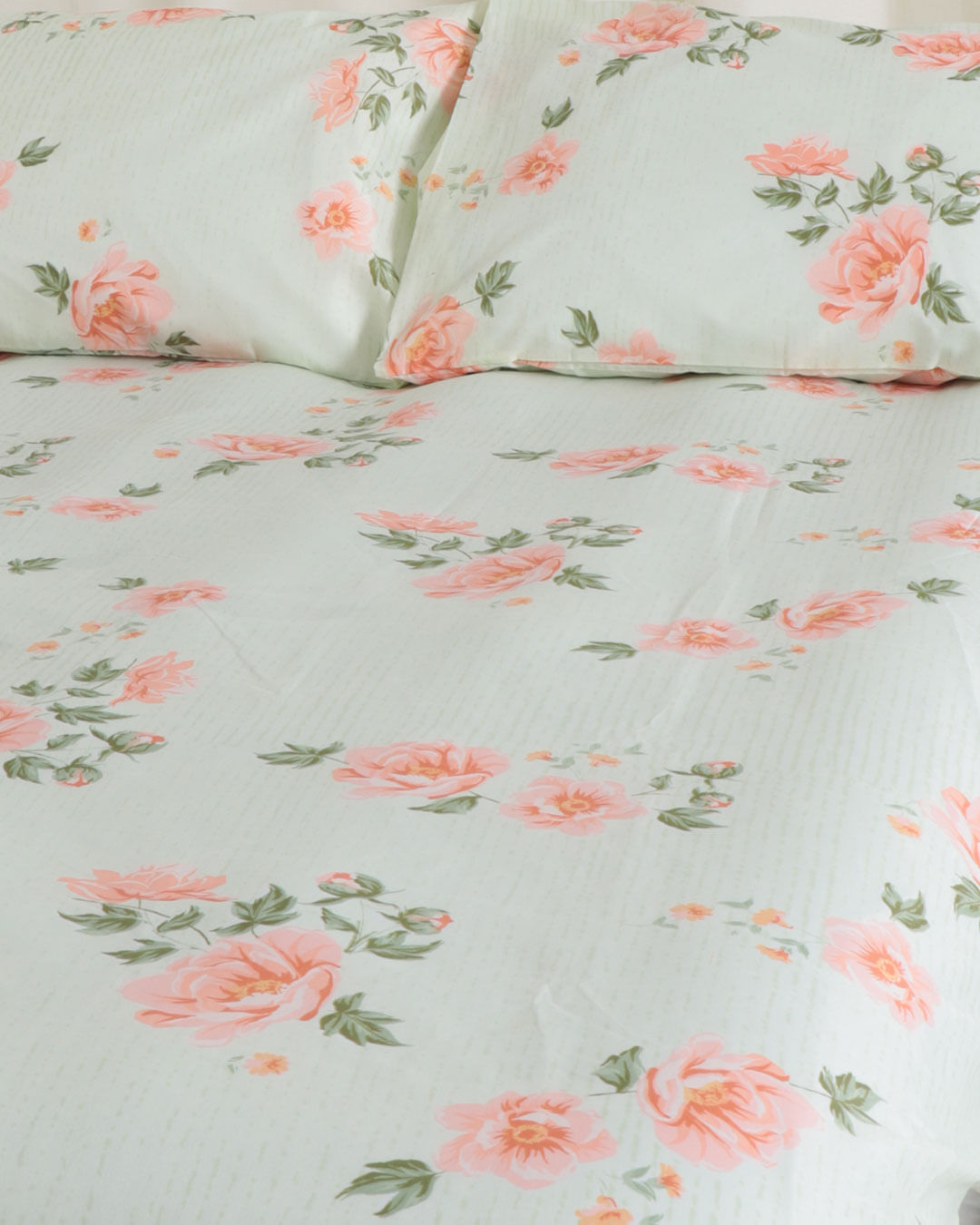 Jogo-De-Cama-Casal-Simples-Celastico-3p---Verde-Listrado