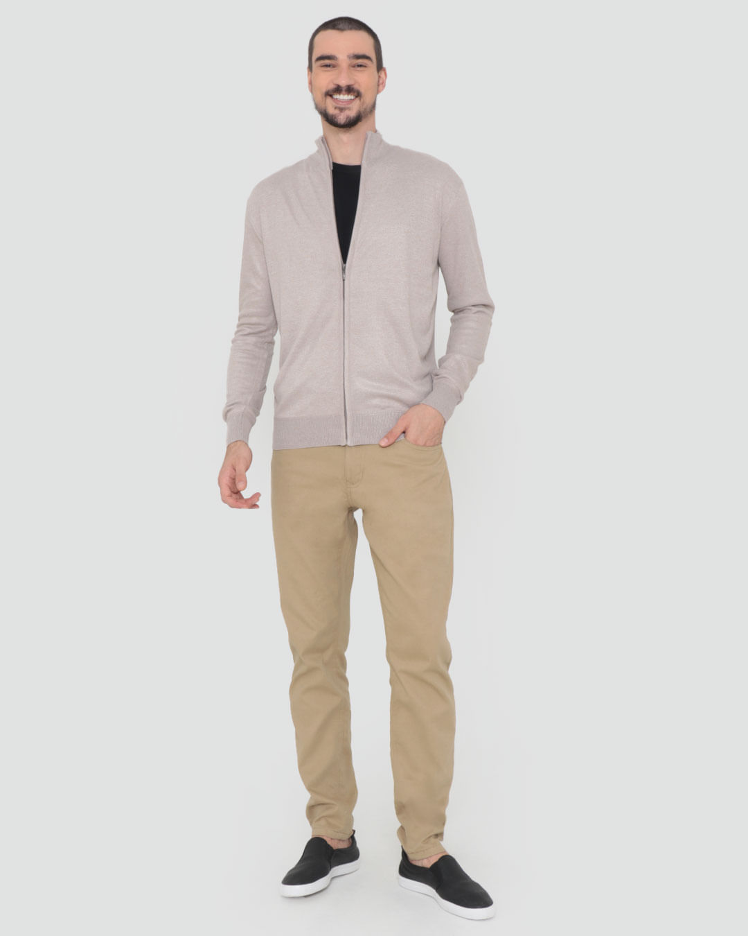 Tricot-Full-Zip-Rep079-Mbana-Pgg---Bege-Claro