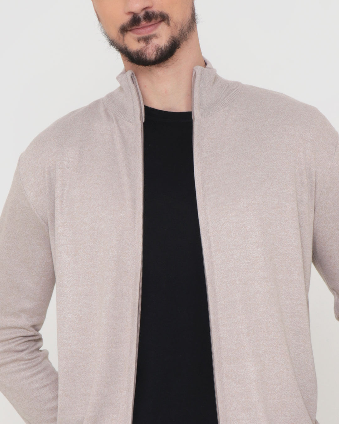Tricot-Full-Zip-Rep079-Mbana-Pgg---Bege-Claro
