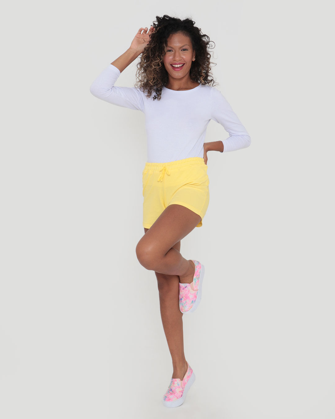 Short-Fem-20411-Basico-Amarelo---Amarelo-Claro