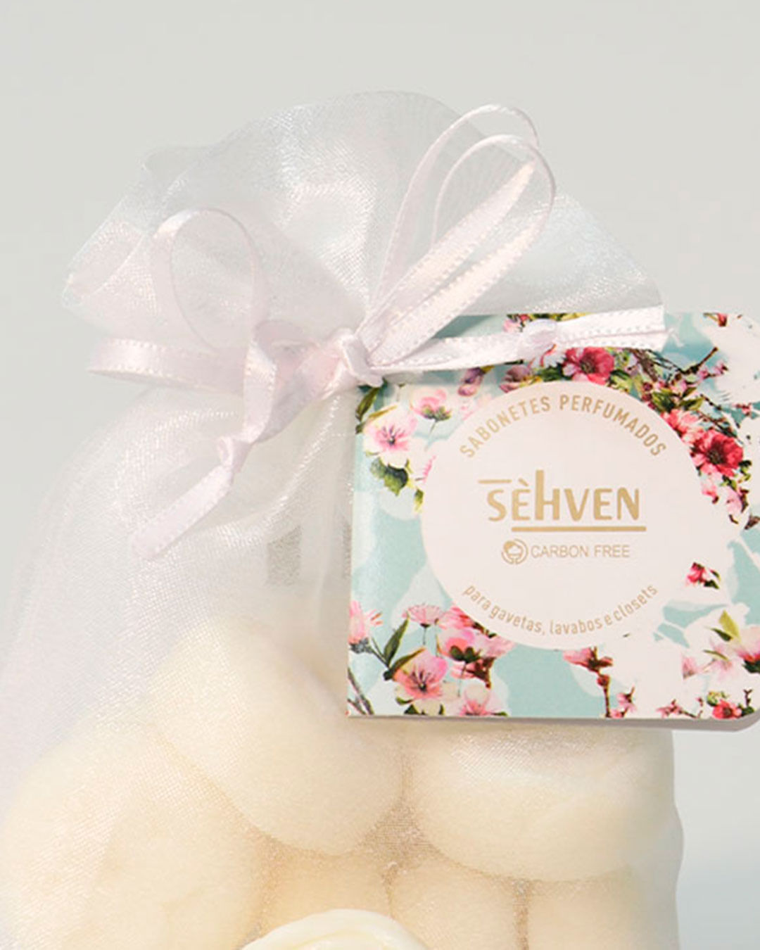 Sache-Organza-C10-Sabonetes-Flor---Branco