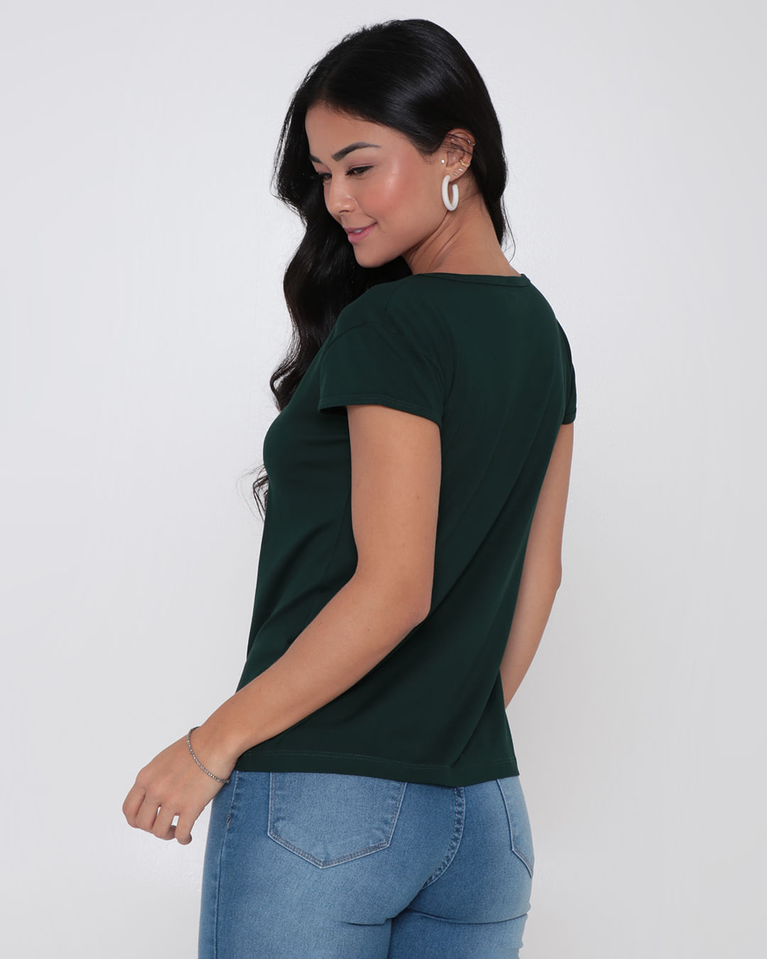 Blusa-707-Gola-V-Manga-Copinho---Verde-Escuro