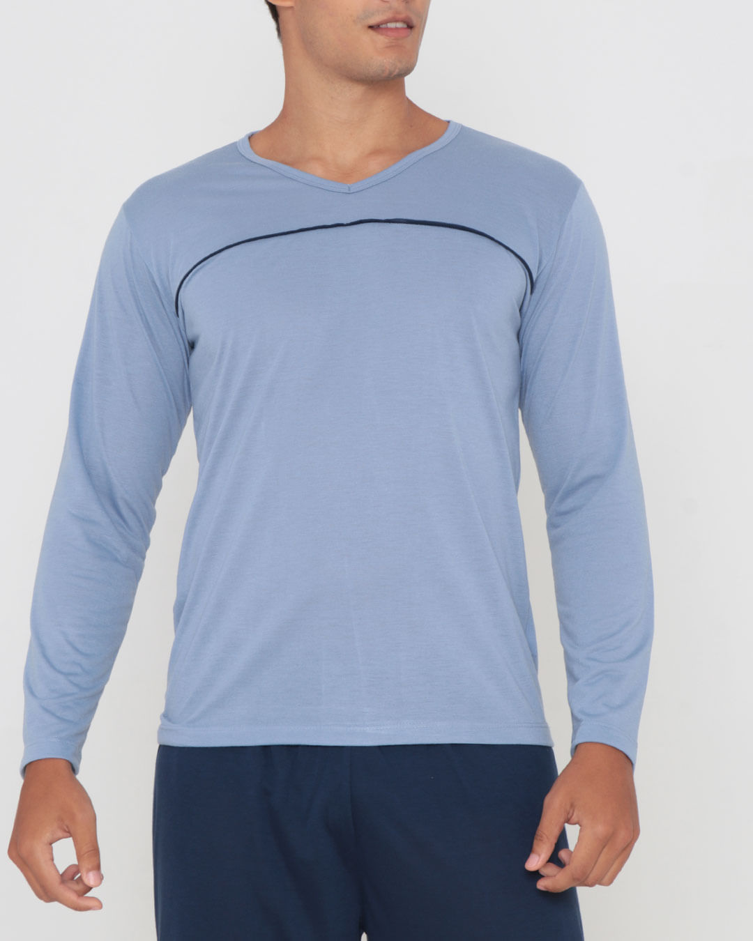 Pijama-Gola-V-Ml-E-Calca-67488---Azul-Claro