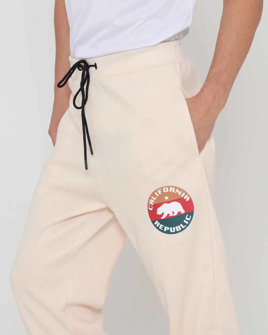 Calca-Bjp01-Mescla-Jogger-Praia---Bege-Claro