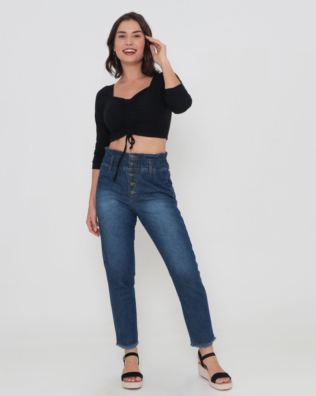 Blusa-Cropped-Ml-Manga-Bufante-715201---Preto