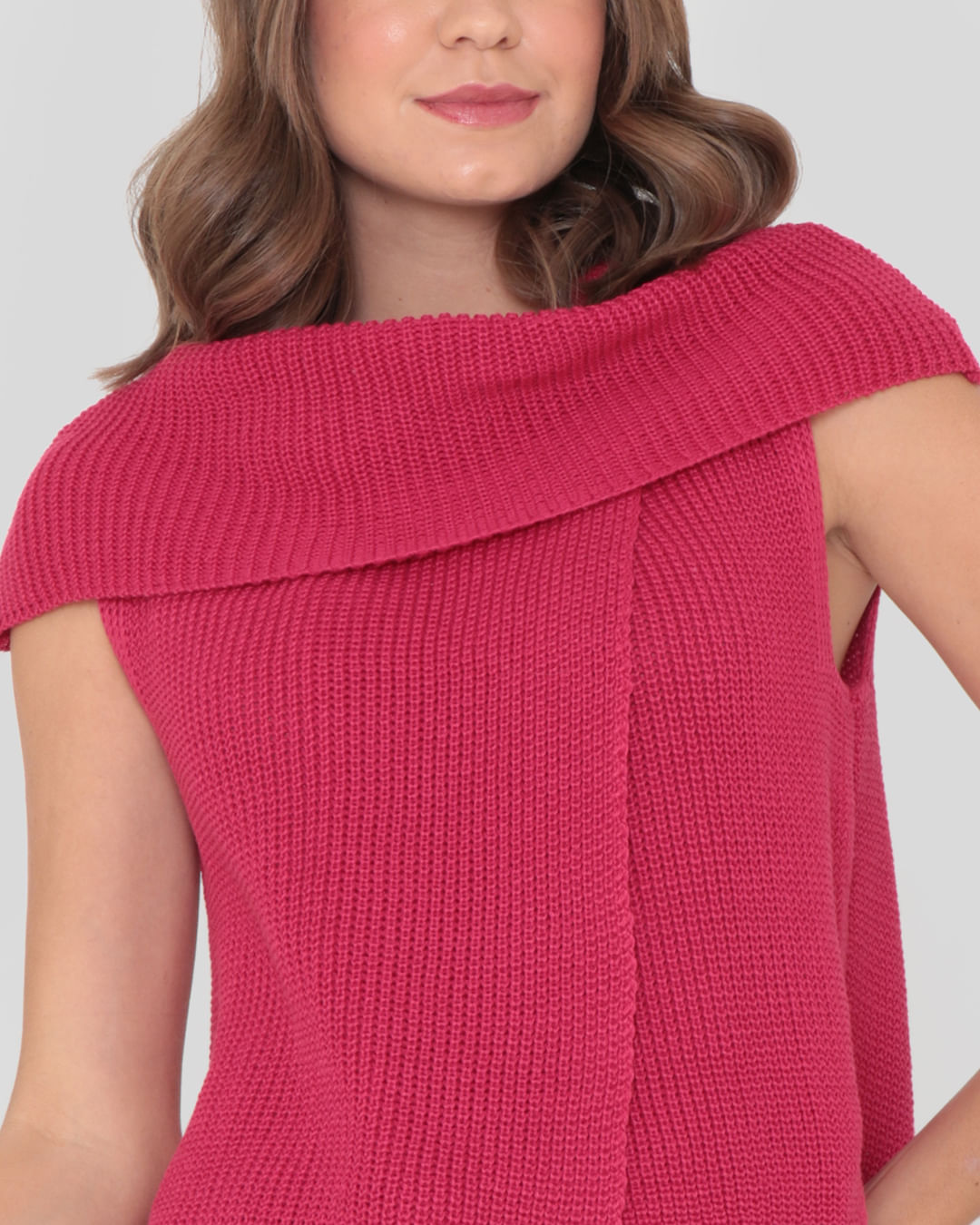 Colete-Tricot-24a-Gola-Alta-Transp---Rosa-Escuro