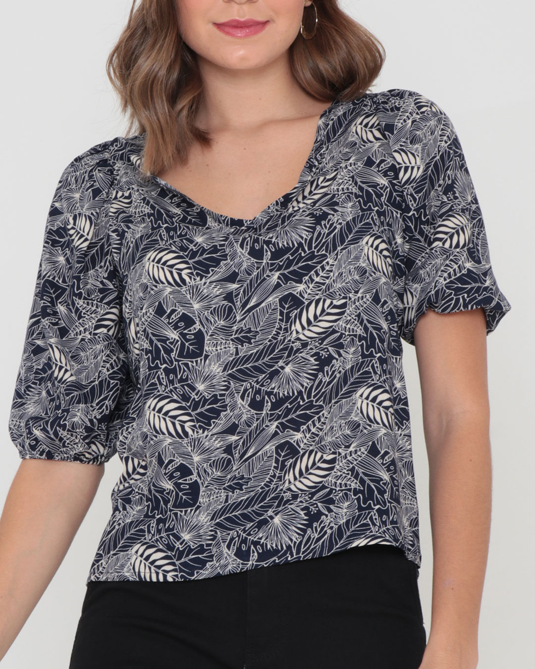 Blusa-8364re-Manga-34-Estampada---Marinho-Floral