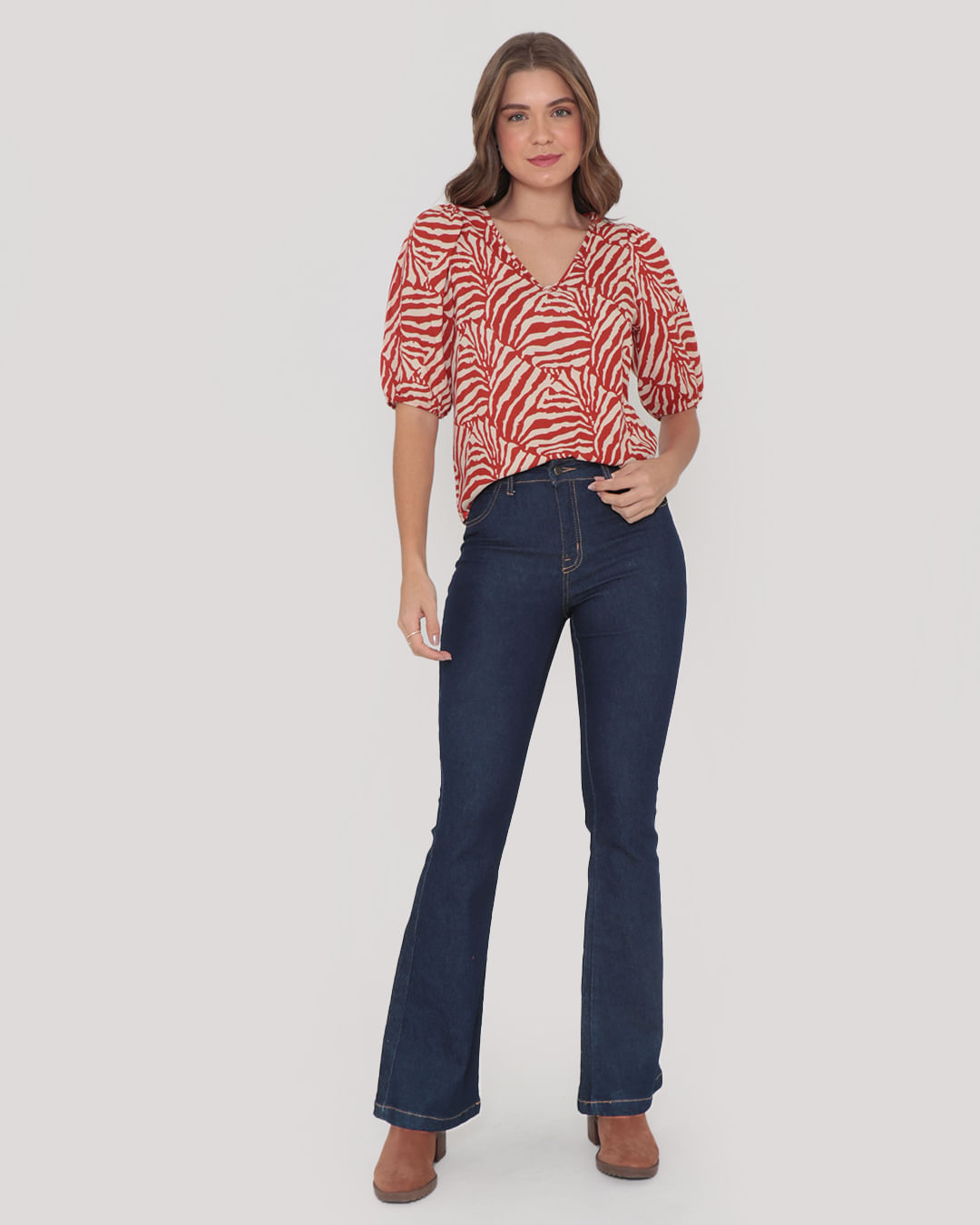 Blusa-8364re-Manga-34-Estampada---Terracota-Floral