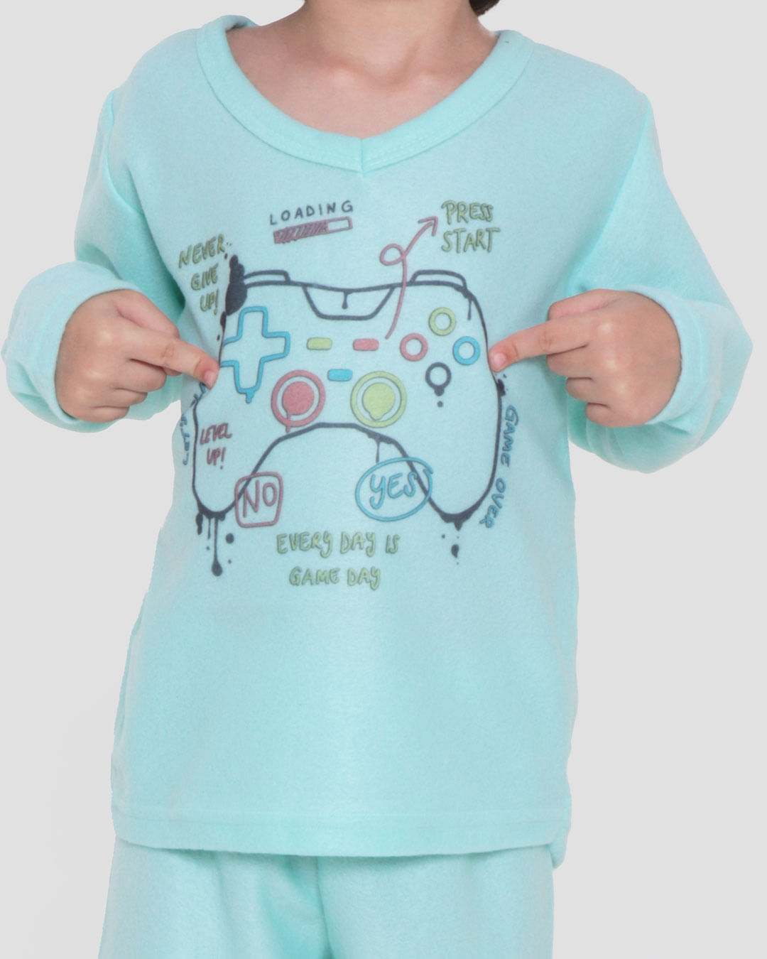 Pijama-02-Soft-Gola-V-Mas-48---Verde-Claro