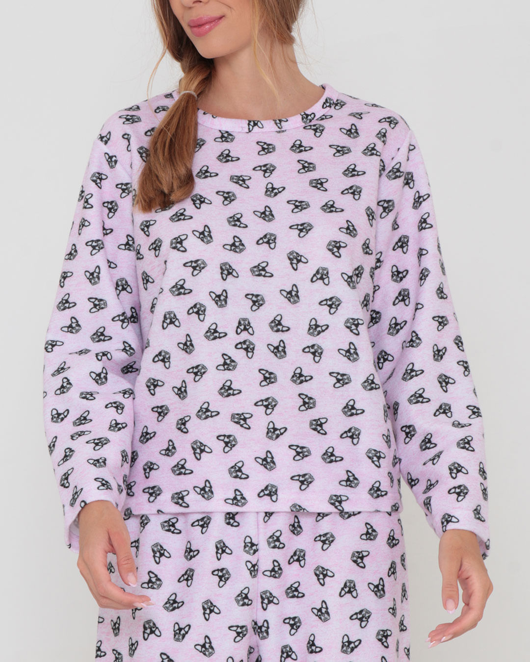 Pij-Longo-Soft-Estampado-Dog04s---Rosa-Claro