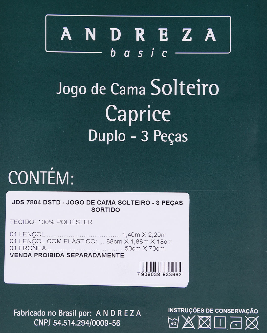 Jogo-De-Cama-Solteiro-Caprice---3-Pecas---Azul-Medio