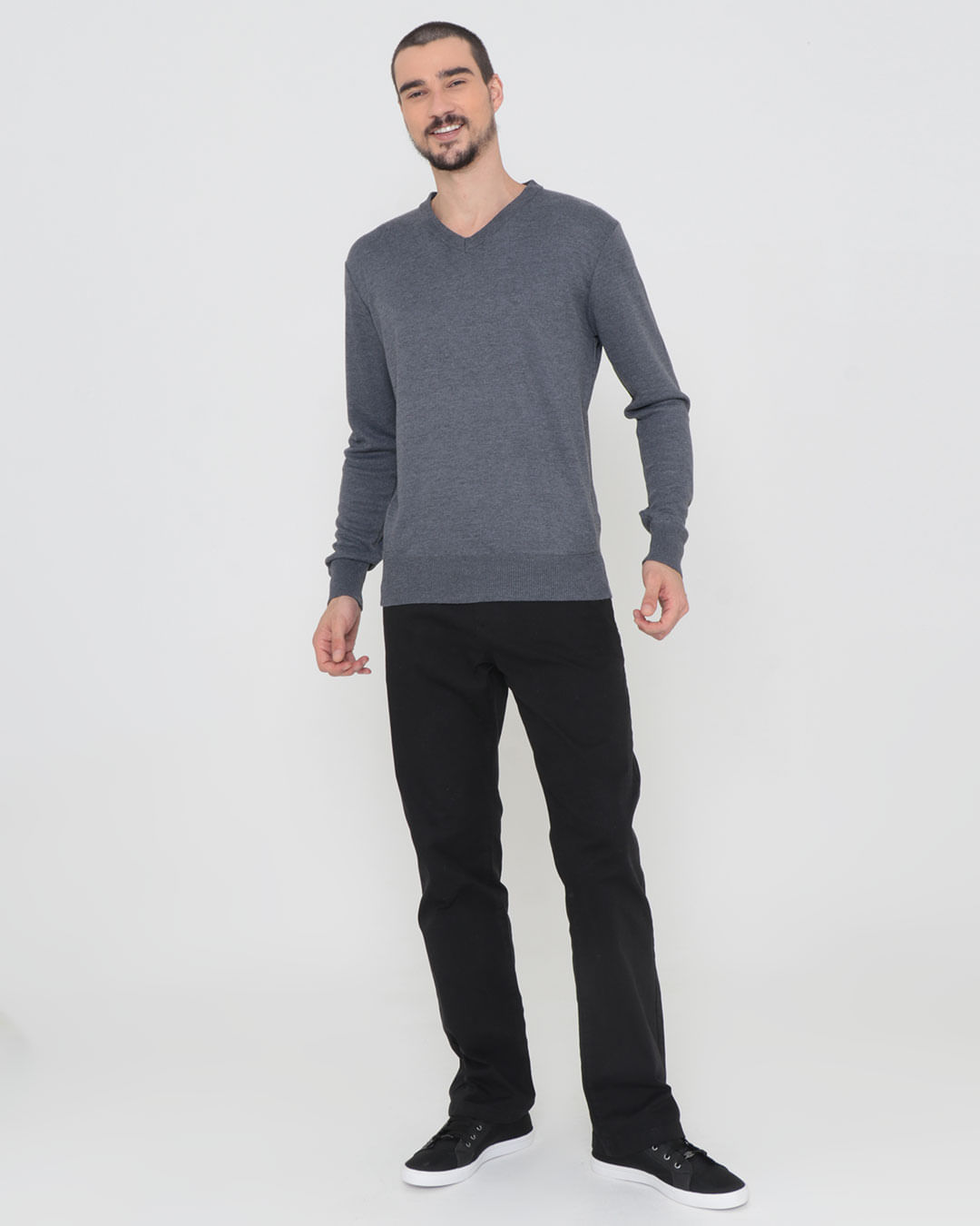 Tricot-Gola-V-Rep074-Chumbo-Pgg---Cinza-Medio