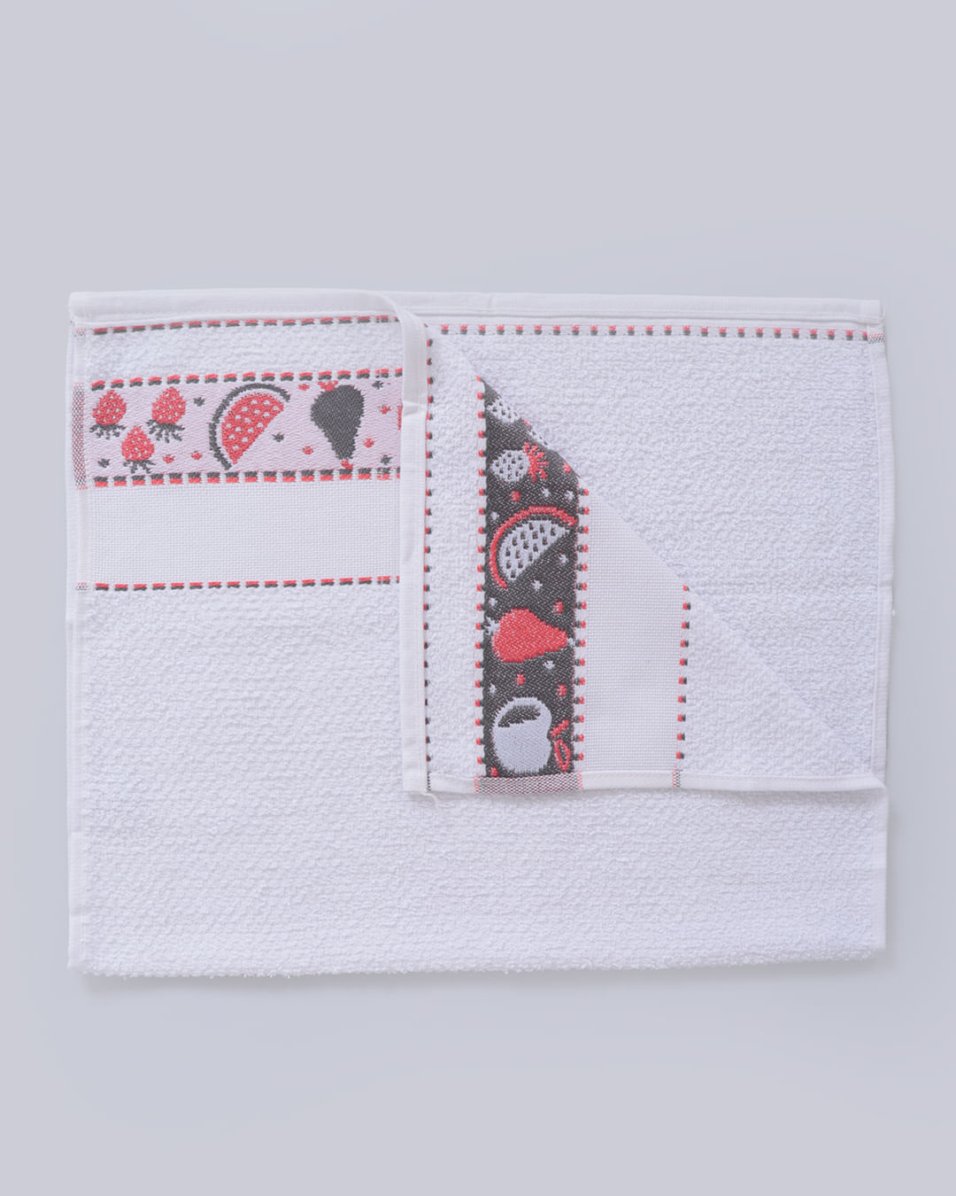 Pano-Copa-45x70-Jacquard---Vermelho-Geometrico