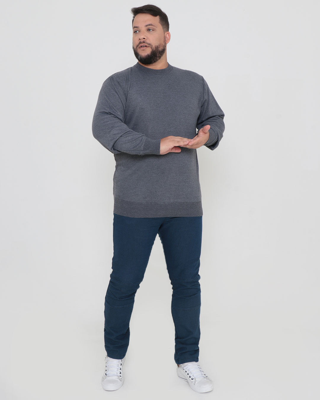Tricot-Stb-01ps-Gola-C-Plus---Cinza-Medio