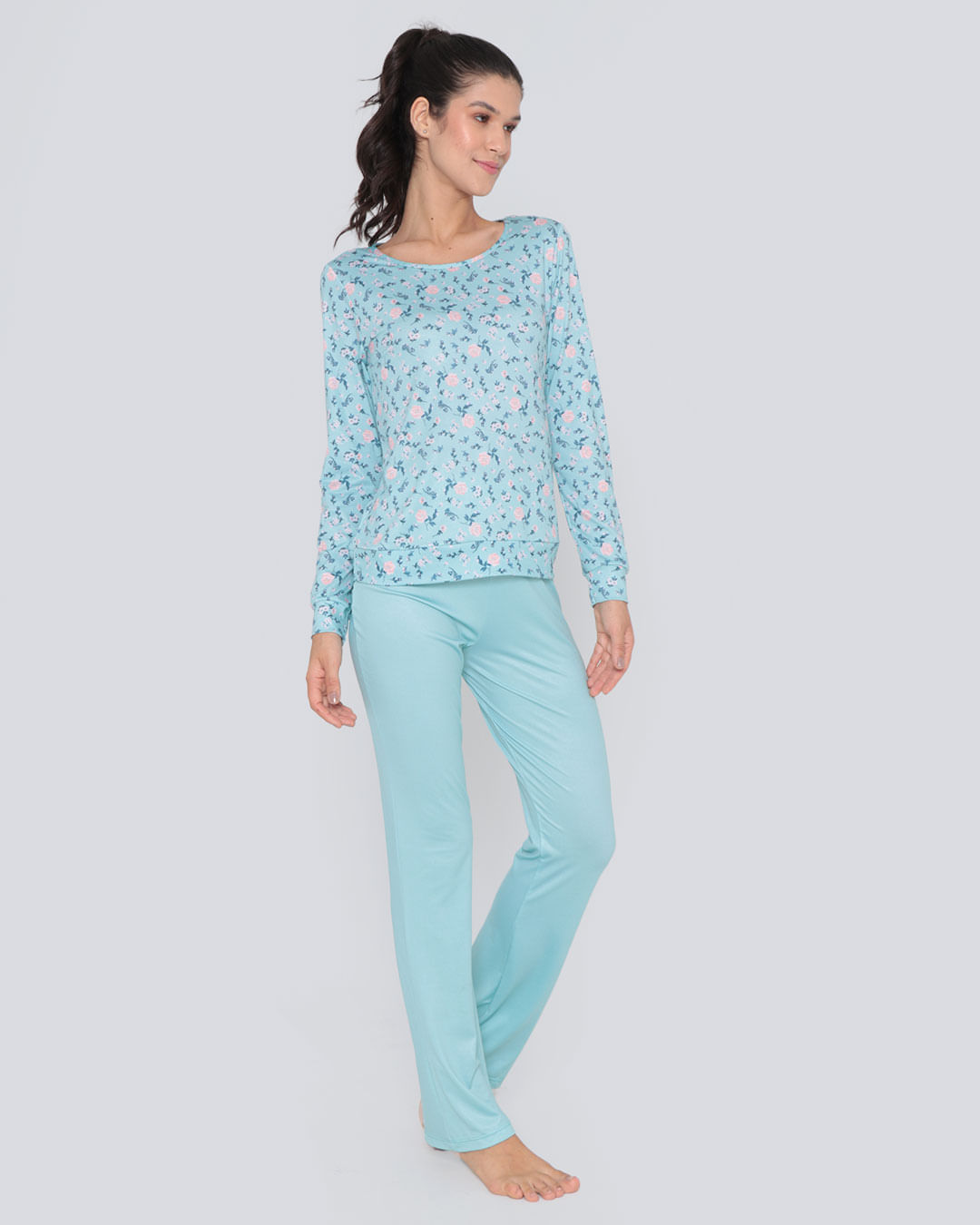 Pij-Longo-Bl-Est-Floral-E-Cc-Lisa---Verde-Claro