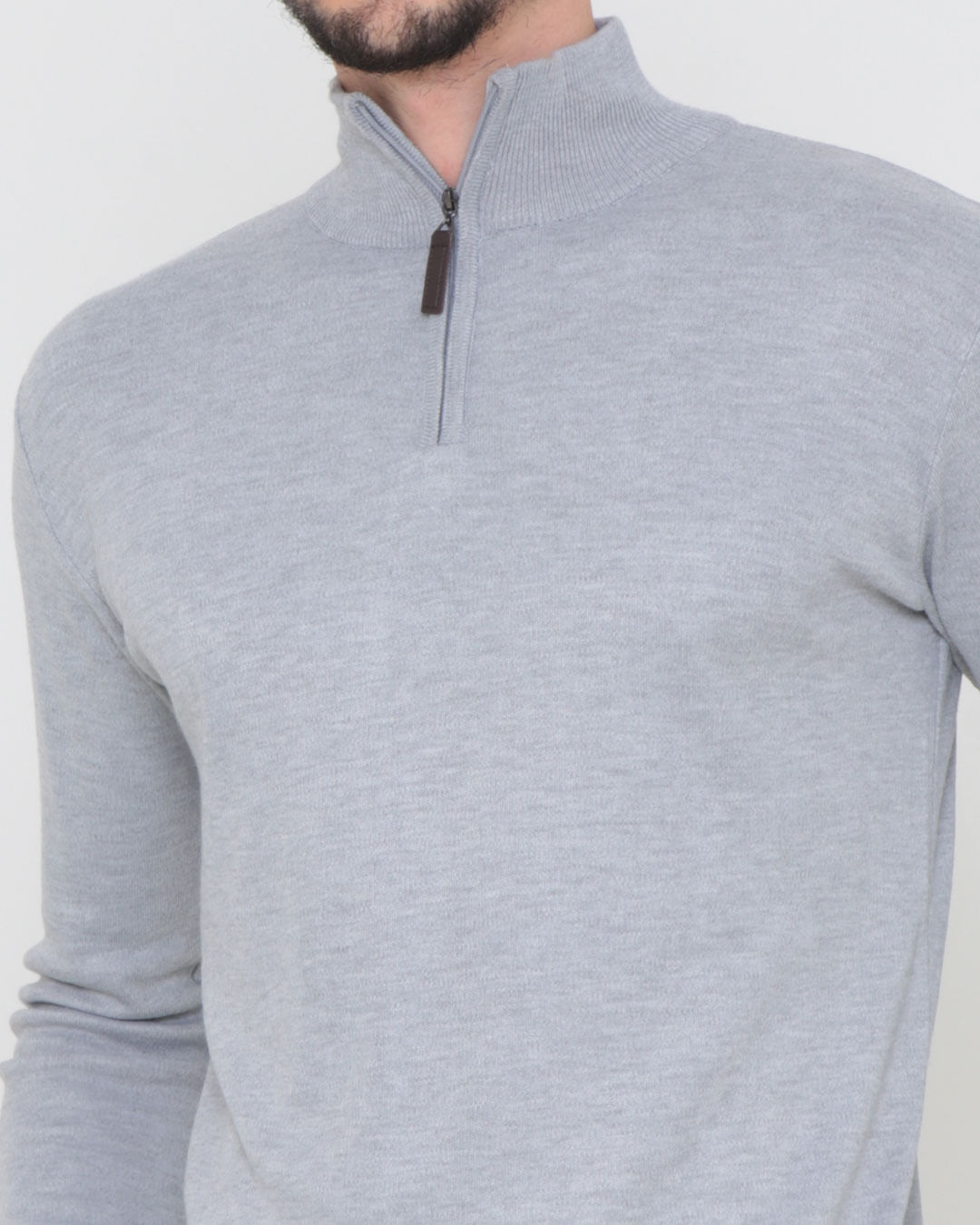 Tricot-Half-Zip-Suede-Mcinza-Pgg---Cinza-Claro