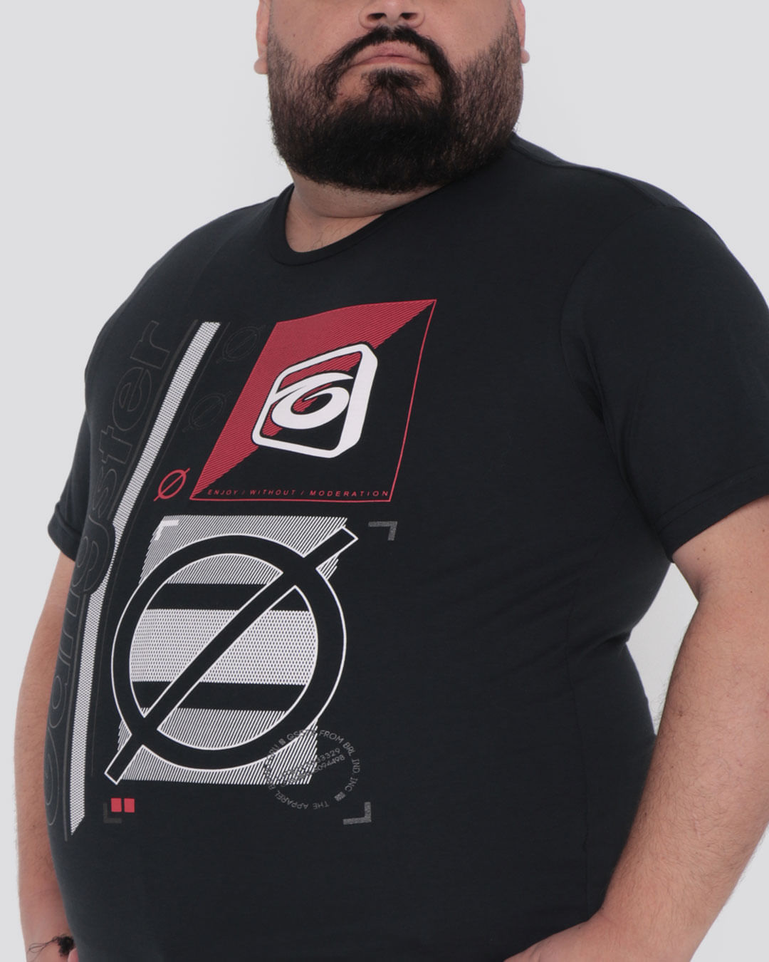 Camiseta-50011580-Bas-Pri-Gangster-Plu---Preto