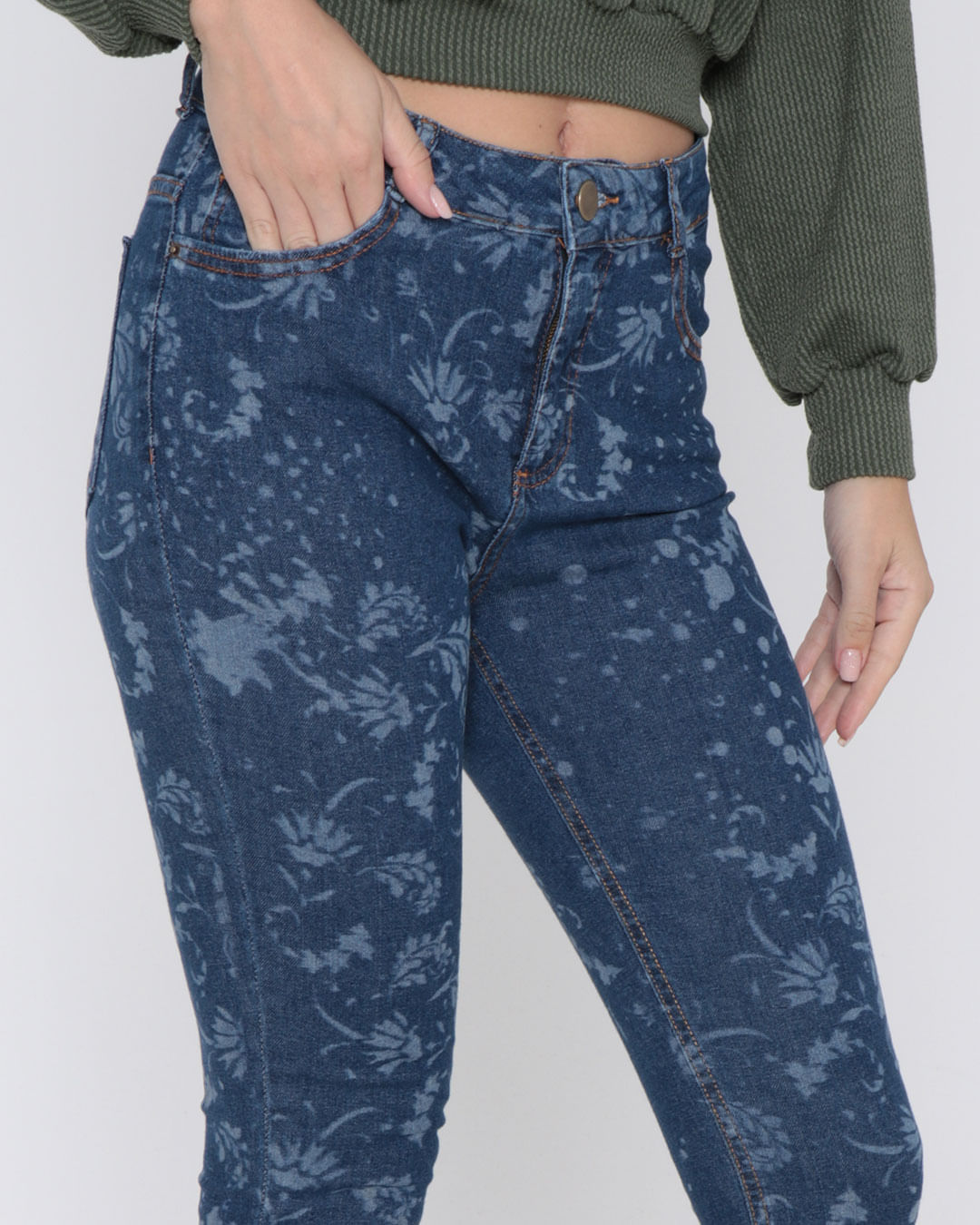 Calca--Cftr360745-Jns-Corrflor-Fem---Blue-Jeans-Medio
