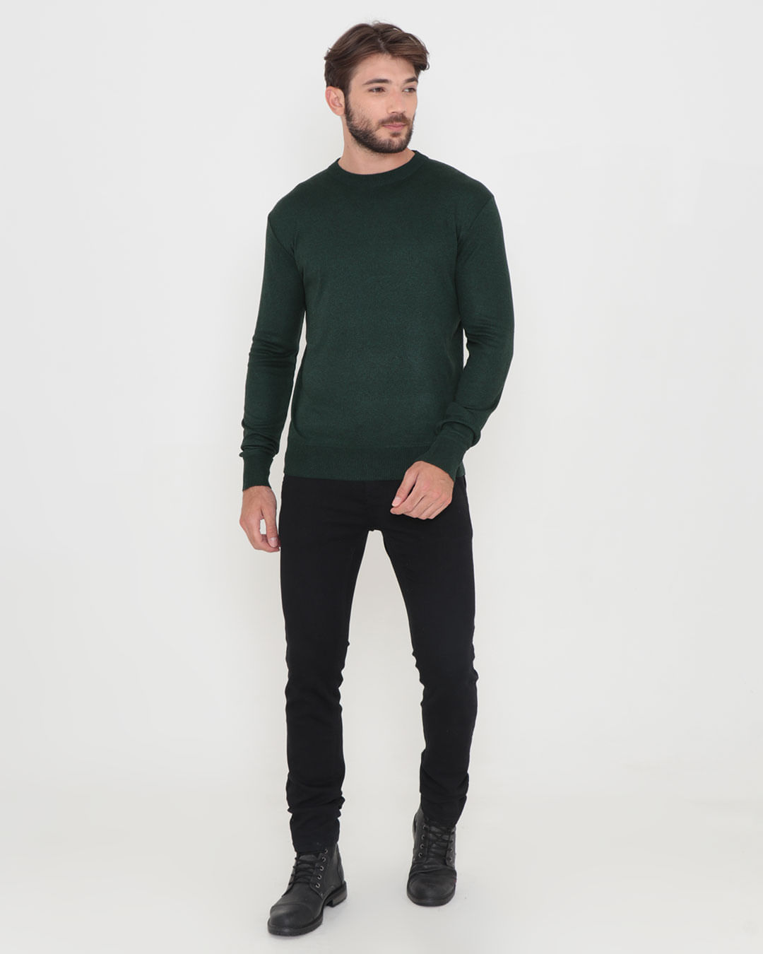 Tricot-Gola-C-Rep081-Mescla-Verde-Pgg---Verde-Escuro