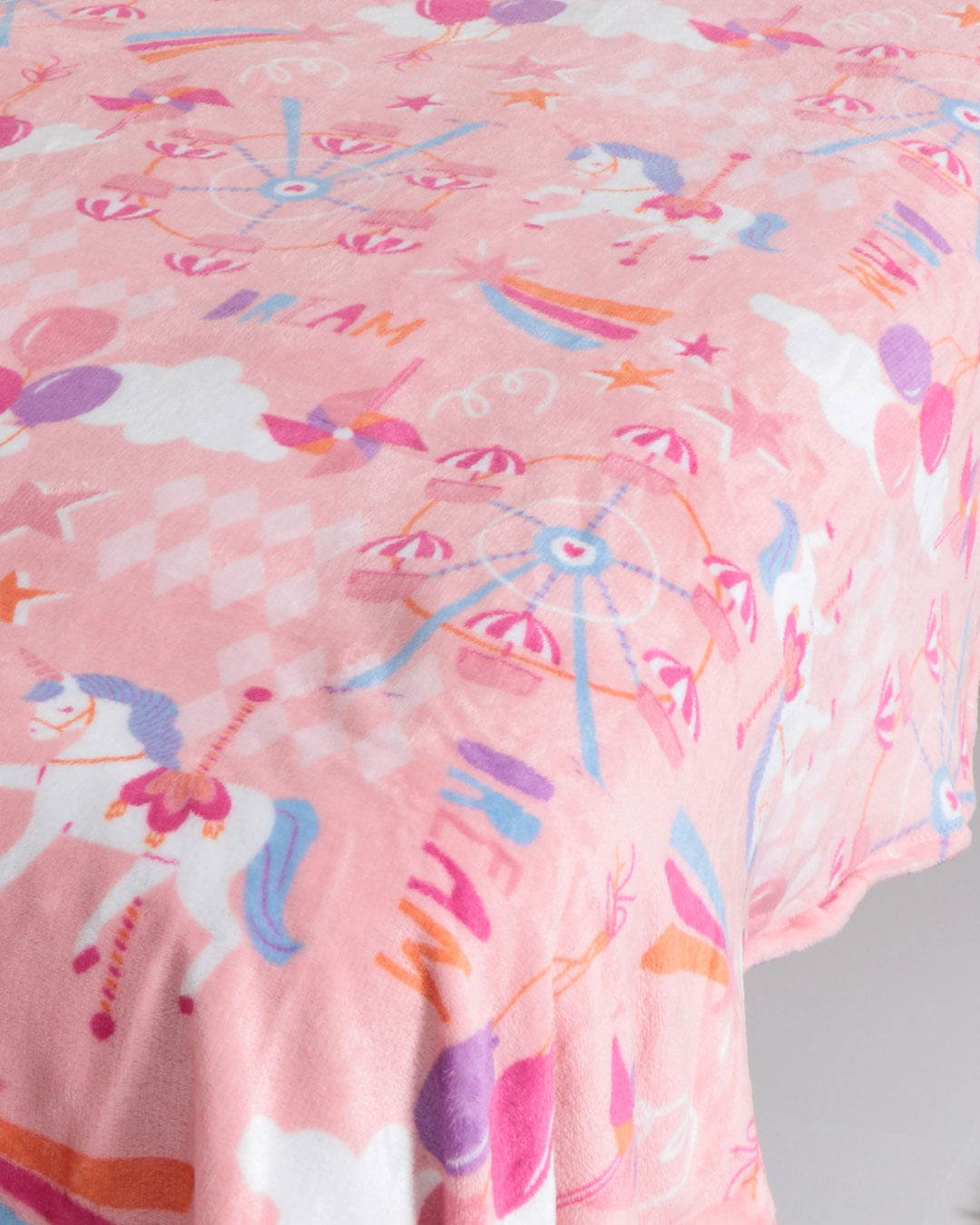 Manta-Inf-Flannel-Diversao-Park-Ro---Rosa-Claro