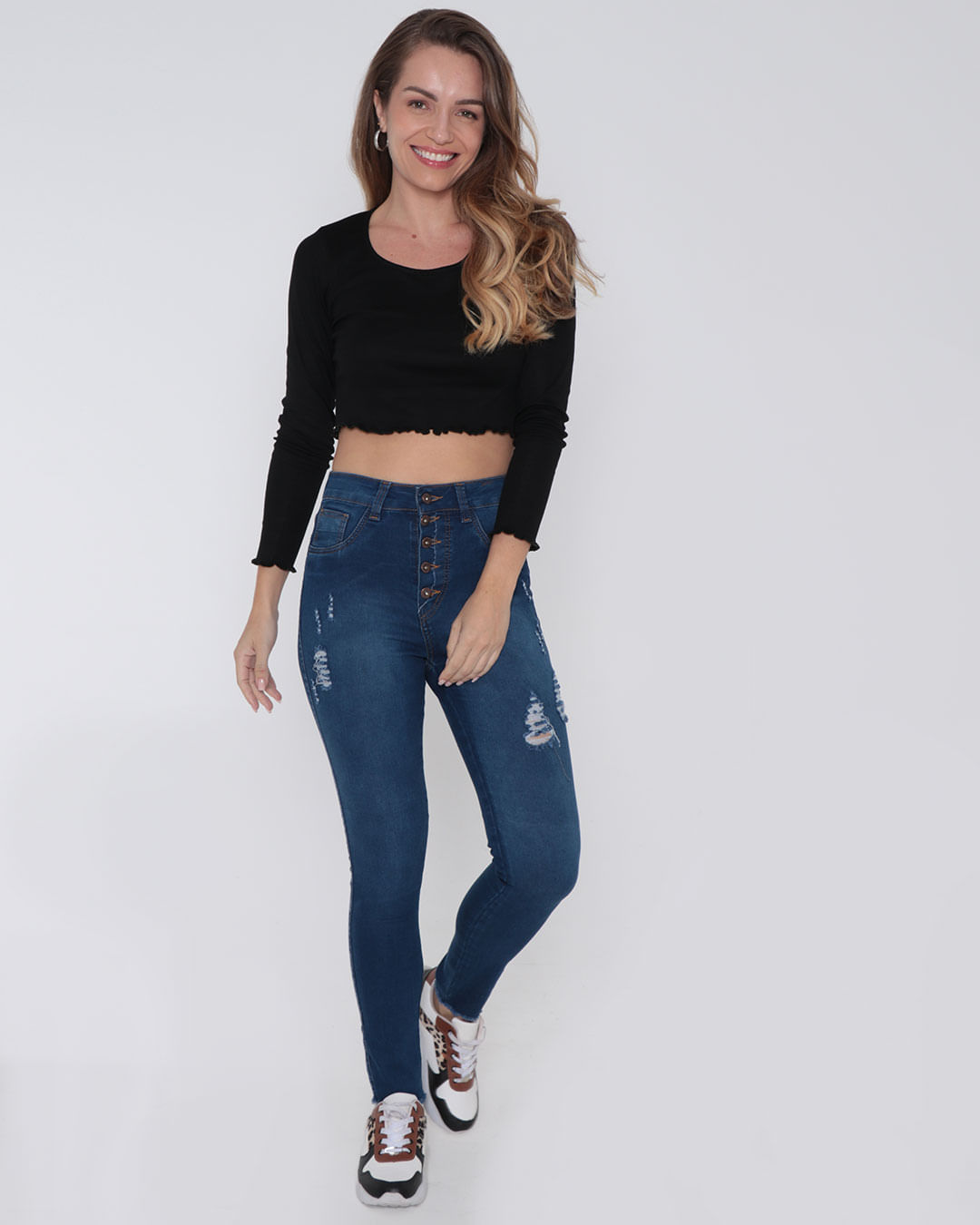 Calca-Re55-Jns-Botoesfem-Ad---Blue-Jeans-Medio