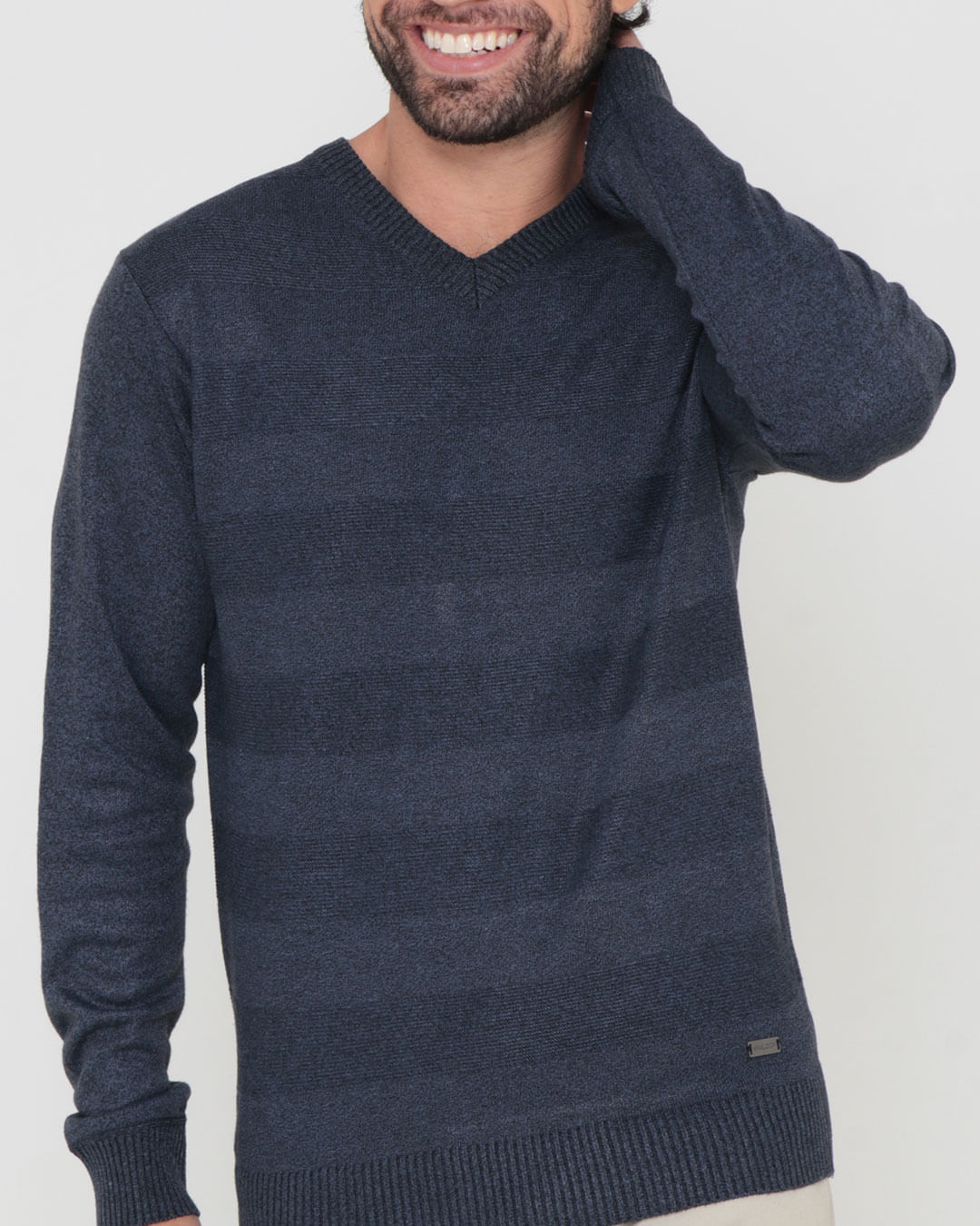 Tricot-Sw002-Gola-V-List-Marin-Pgg---Marinho