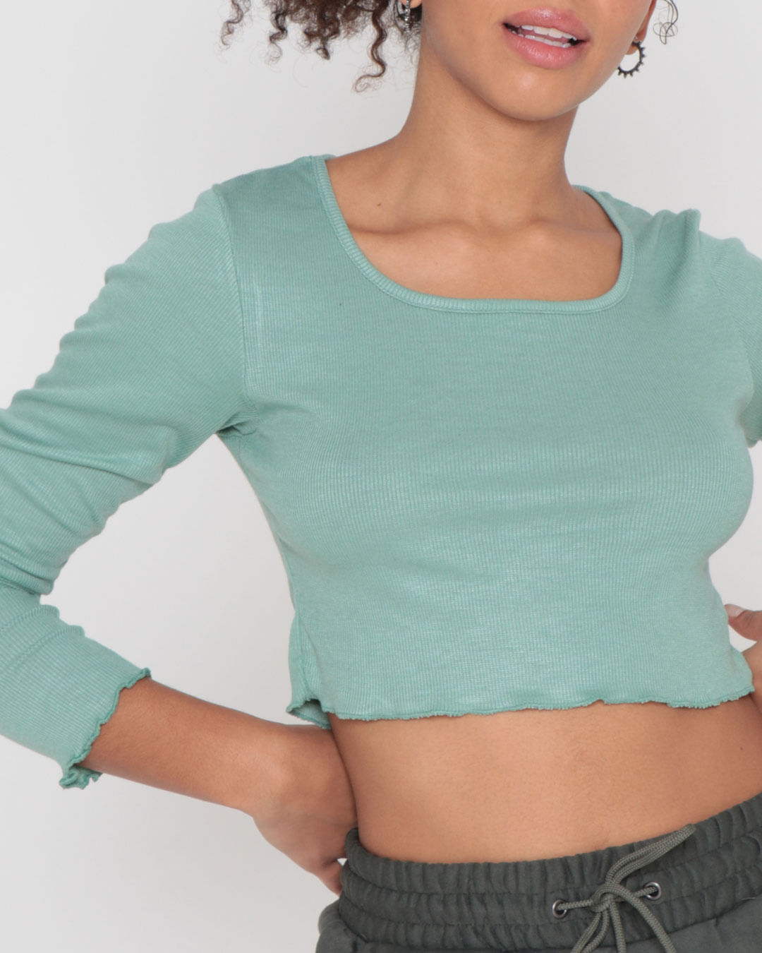 Blusa-Cropped-Ml-Canelado-03037---Verde-Claro