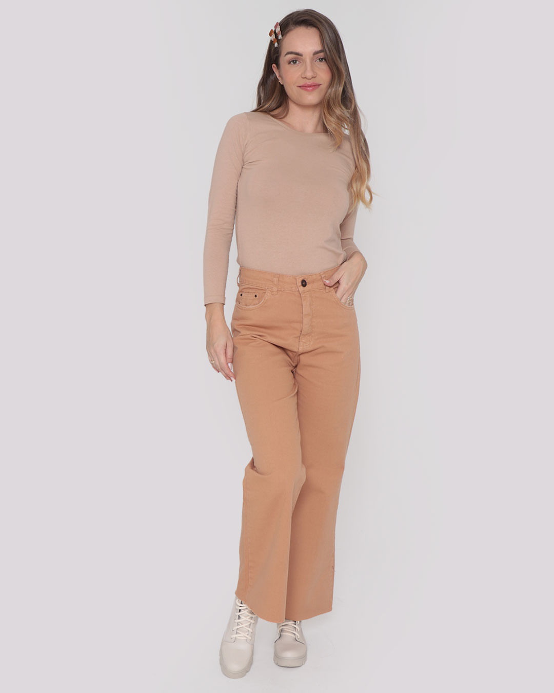 Blusa-4395-Ml-Gola-Redonda-Bege---Bege-Claro