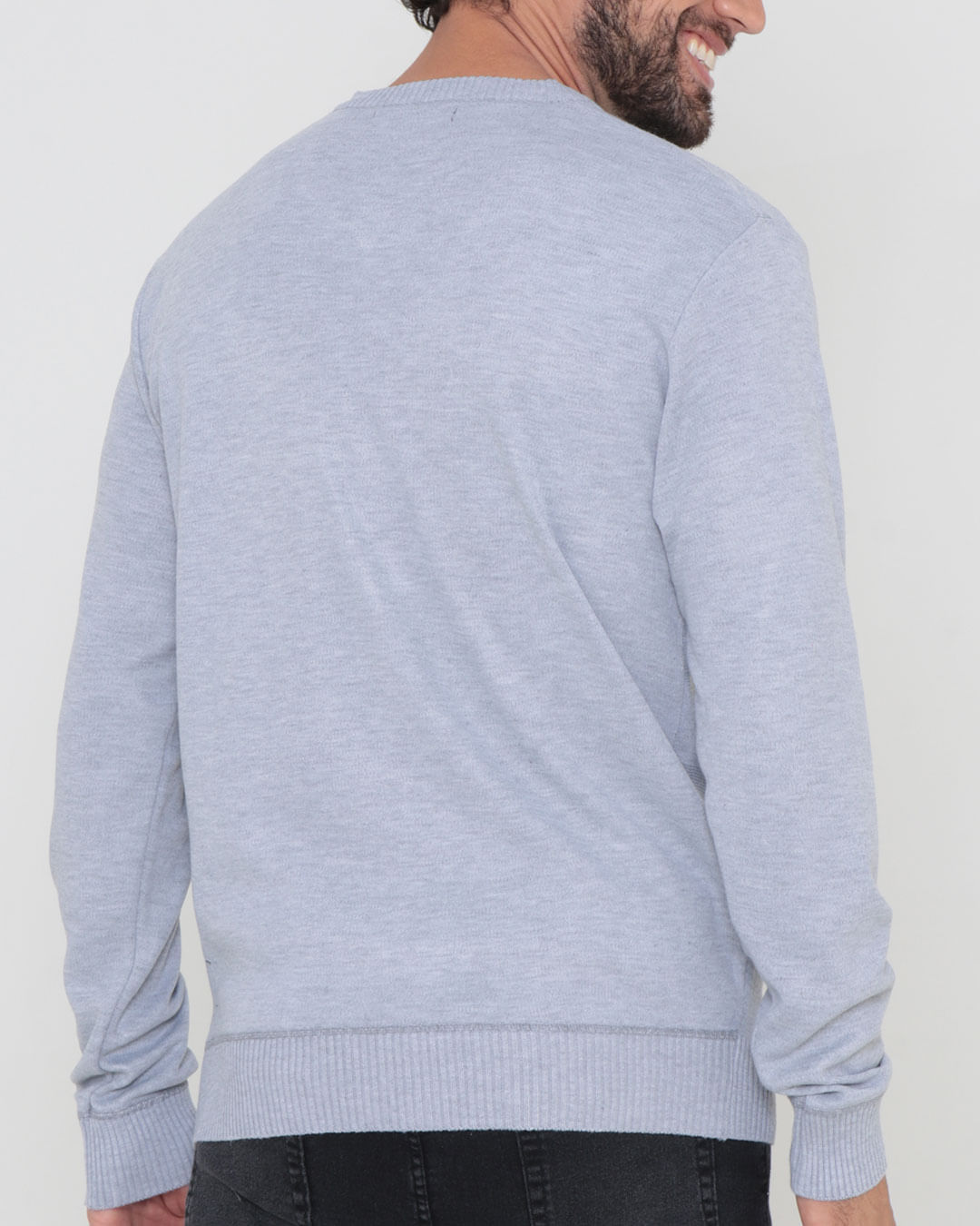 Tricot-Sw002-Gola-V-List-Cza-Mescla-Pgg---Cinza-Claro
