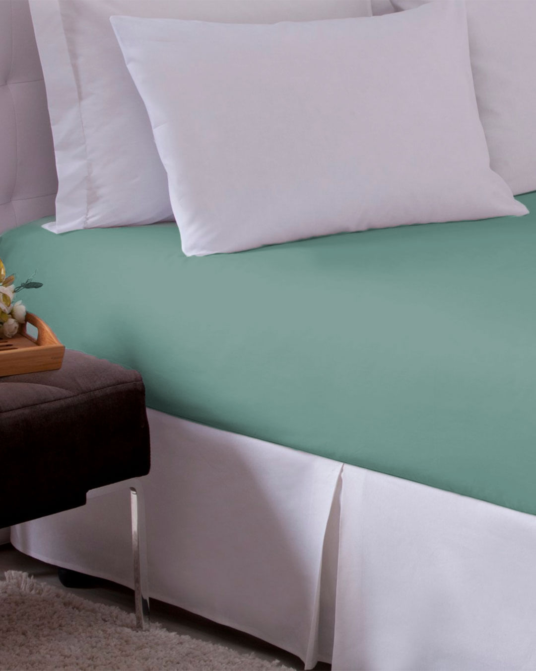Lencol-Avulso-Casal-C-Elast-Imp---Verde-Claro