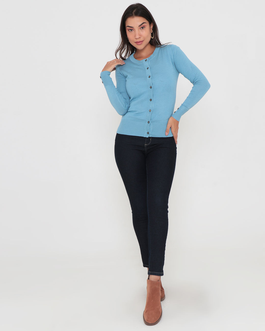 Cardigan-Gc-Cont-Cgcct003aclaro---Azul-Claro