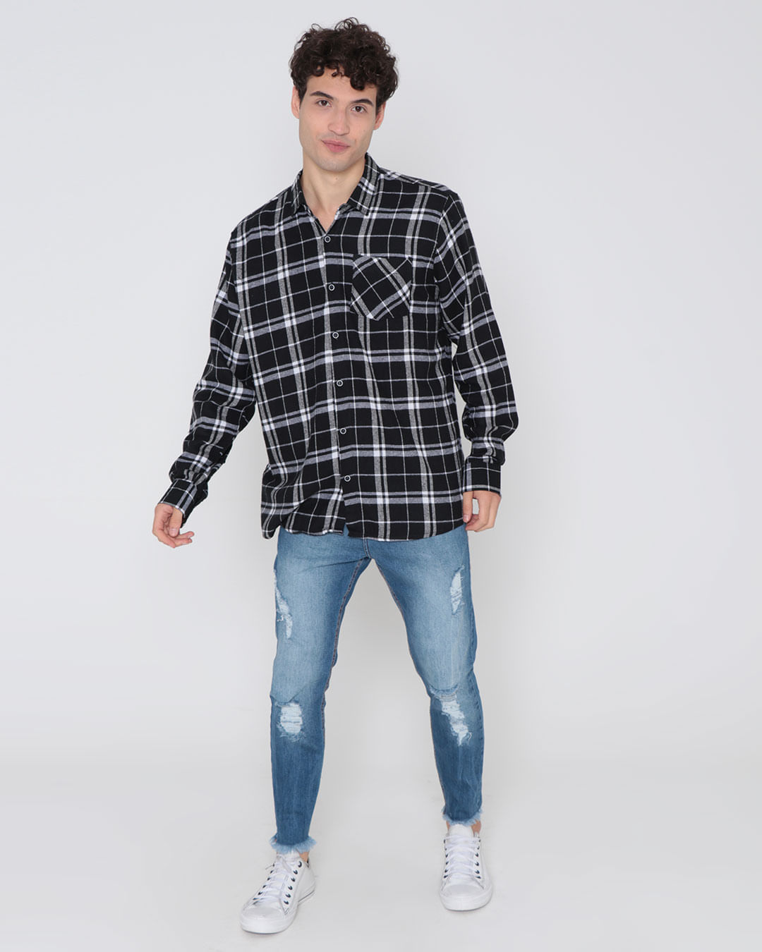 Camisa-Xadrez-Flanela-2510--Preto---Preto-Xadrez