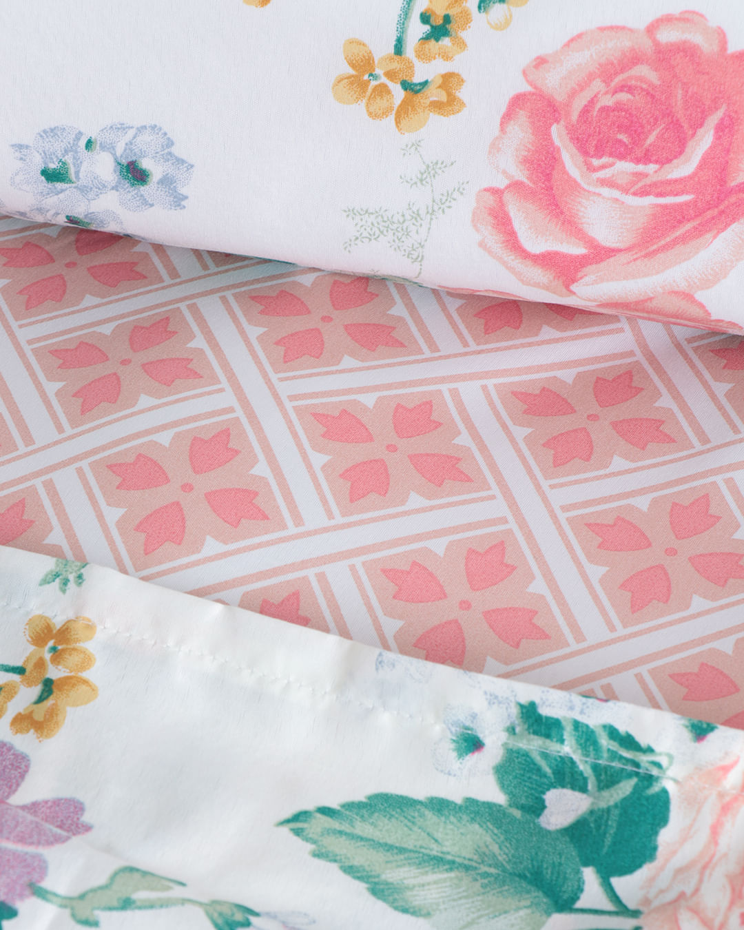 Jogo-De-Cama-Casal-Caprice---4-Pecas---Off-White-Floral