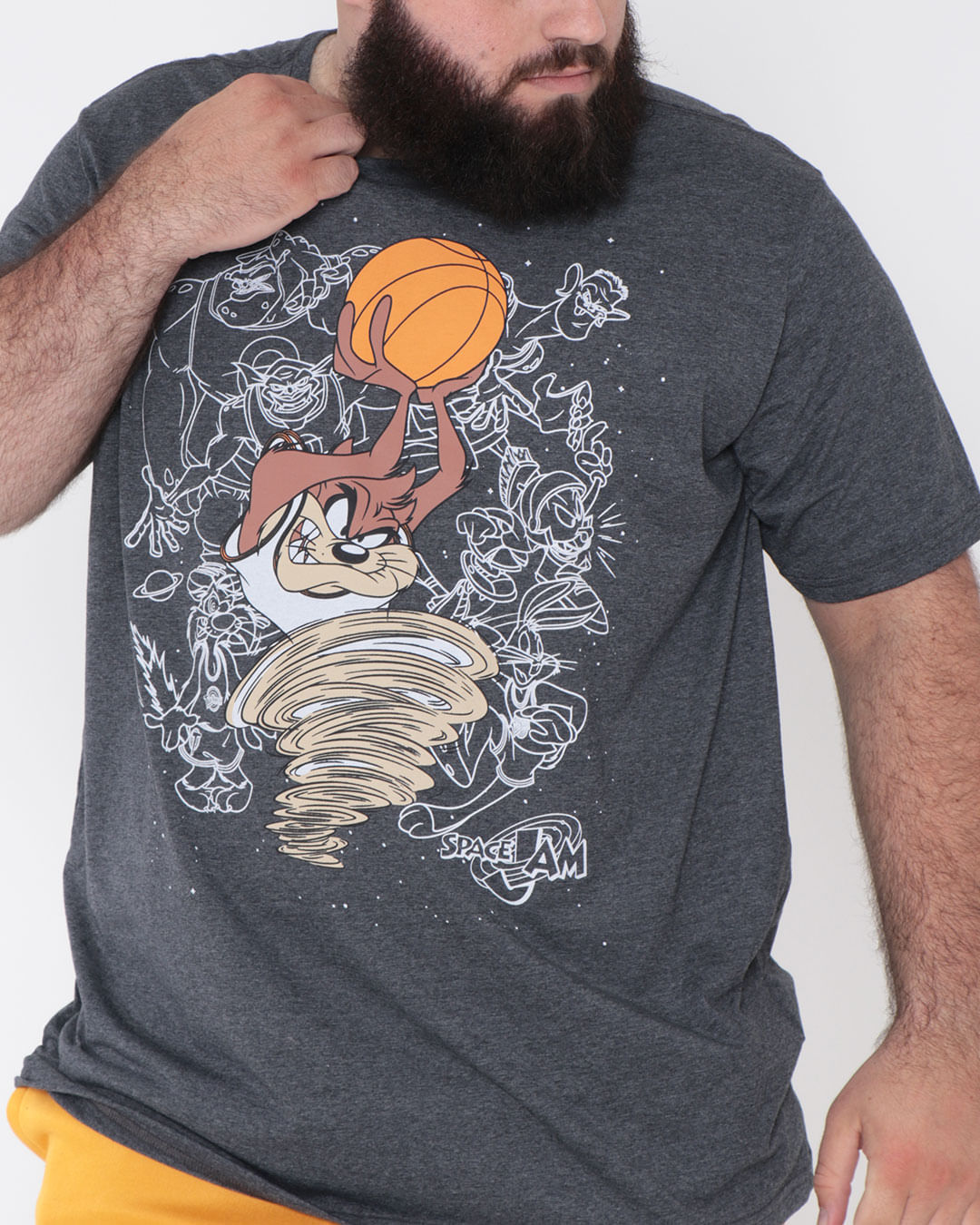 Camiseta-0019091-Taz-Space-Jam-Plus-M---Cinza-Escuro